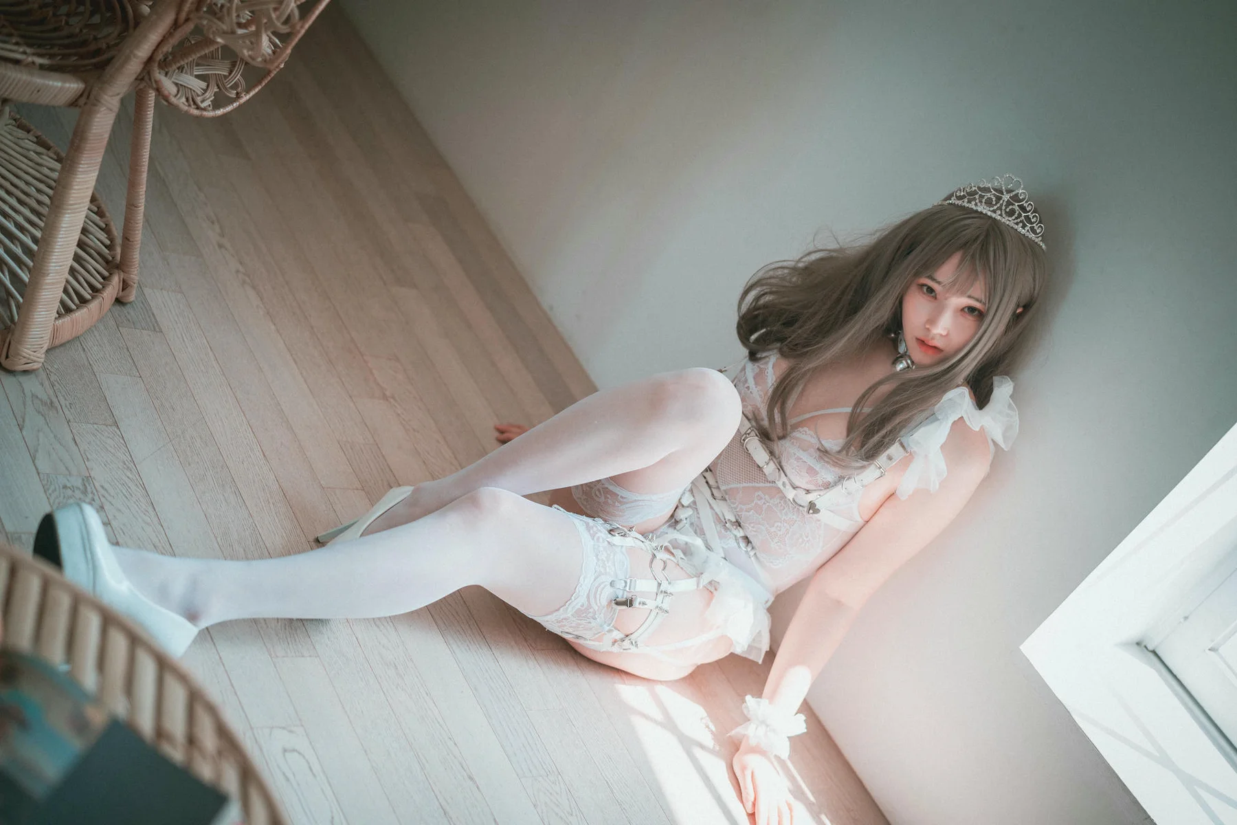 DJAWA No.009 Bambi白丝少女美臀 - 56