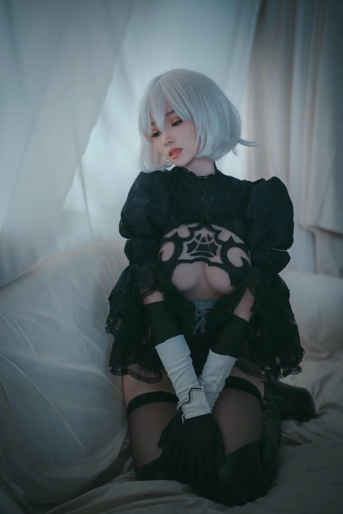DJAWA No.020 Bambi银发少女兔女郎 - 36