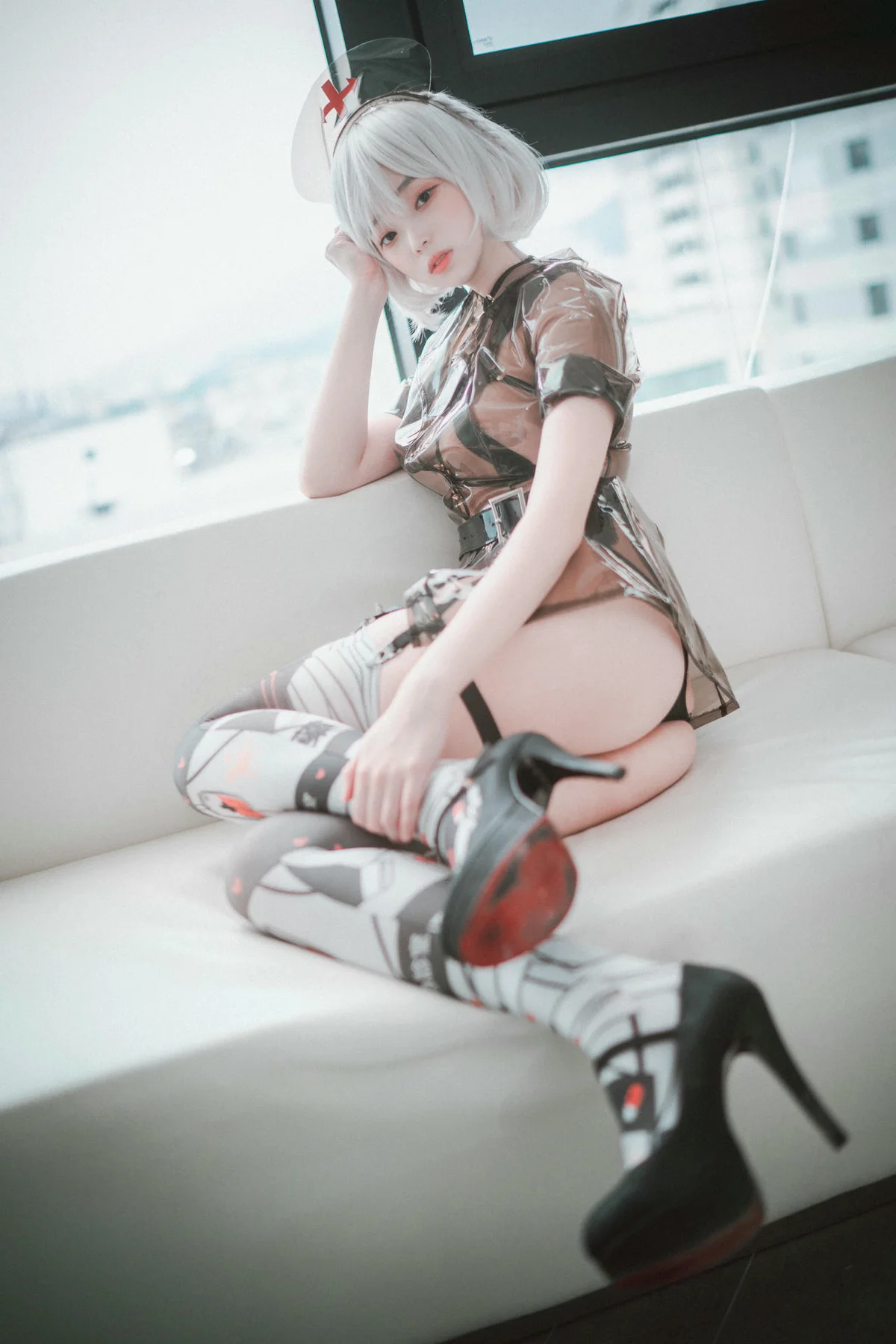 DJAWA No.024 Bambi黑护士制服写真 - 60