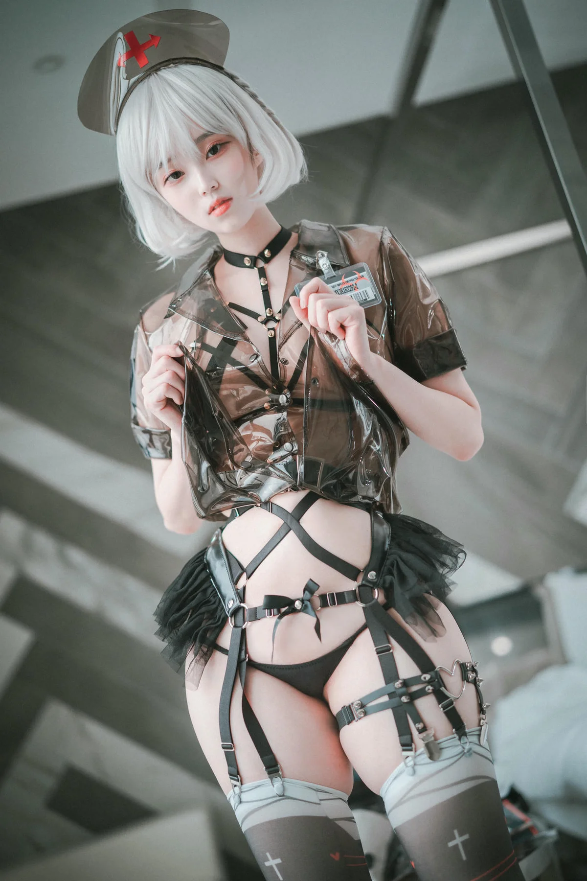 DJAWA No.024 Bambi黑护士制服写真 - 68