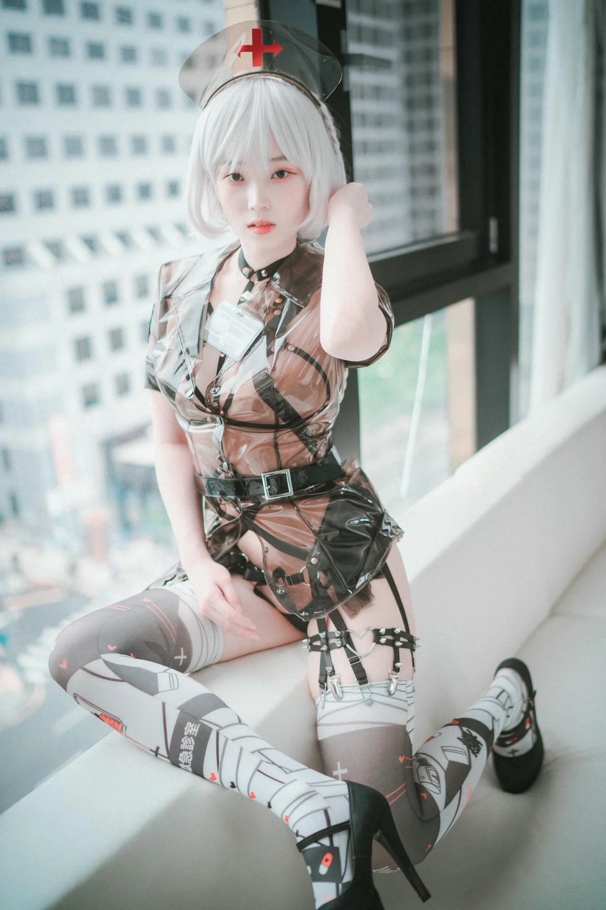 DJAWA No.024 Bambi黑护士制服写真 - 90