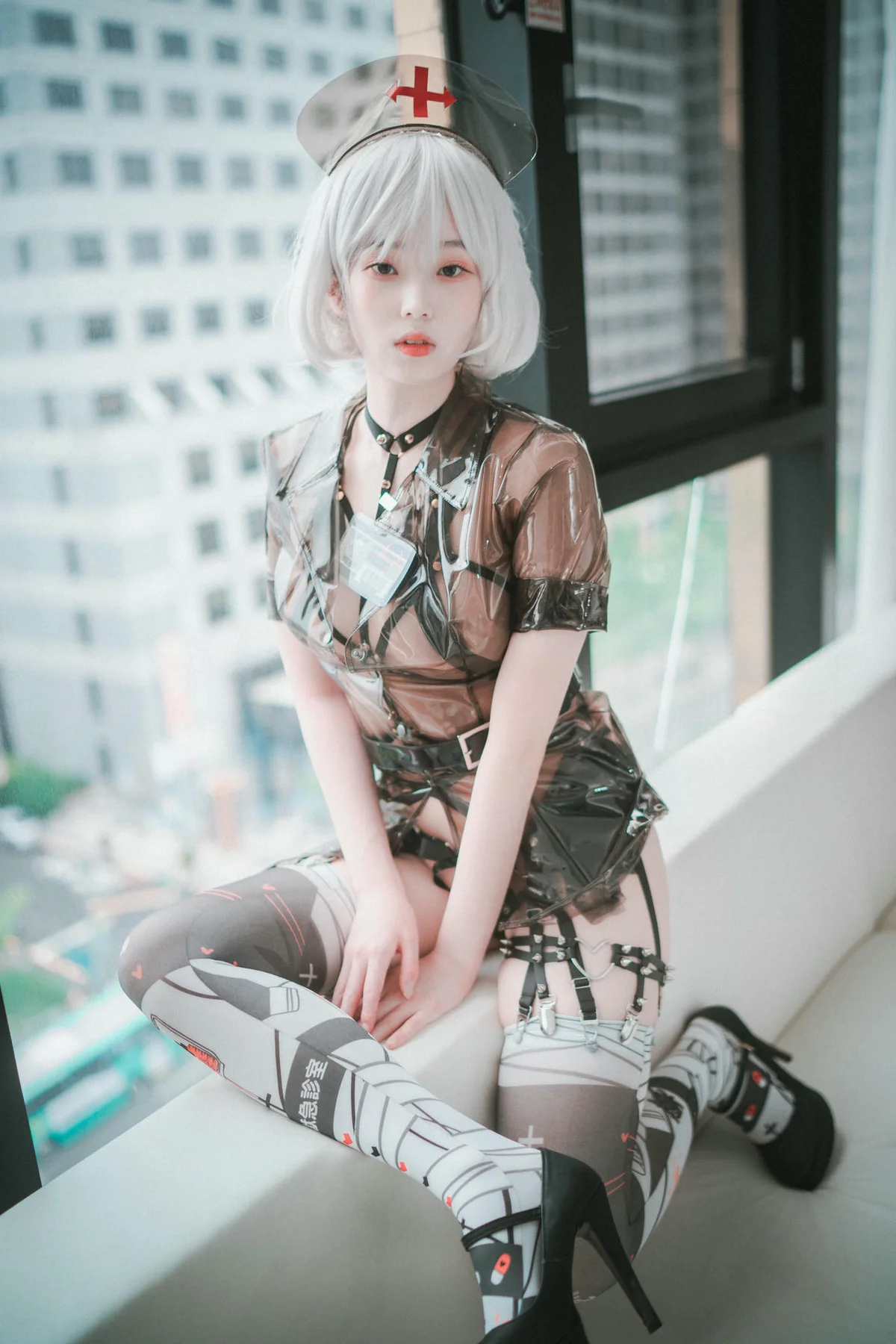 DJAWA No.024 Bambi黑护士制服写真 - 92