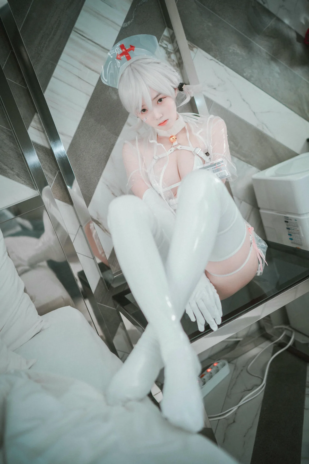 DJAWA No.025 Bambi白护士制服写真 - 27