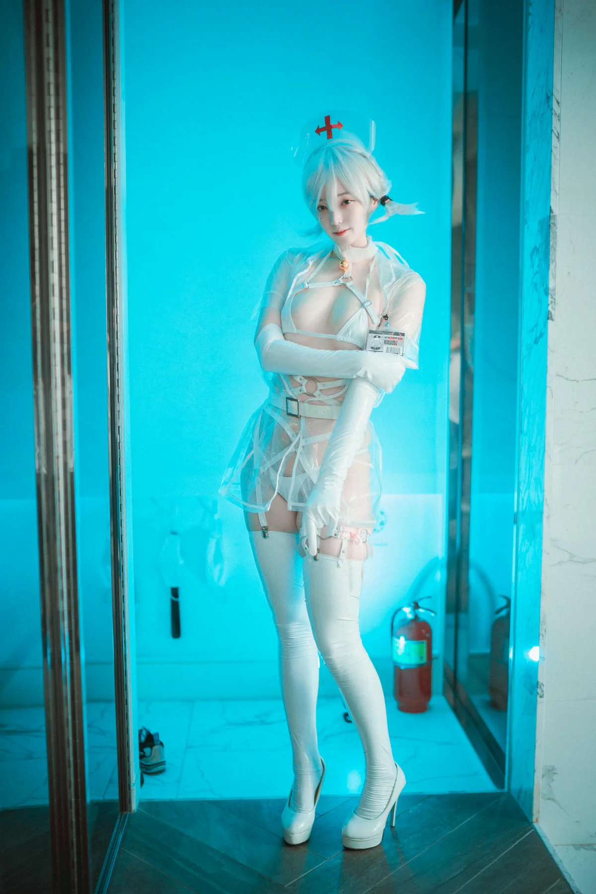DJAWA No.025 Bambi白护士制服写真 - 30