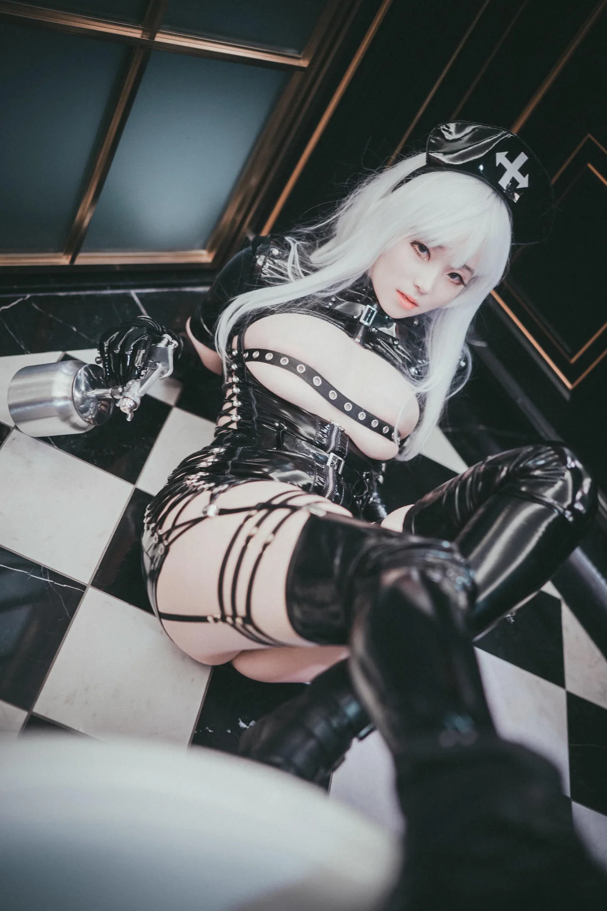 DJAWA No.035 Bambi皮裙警花制服 - 29