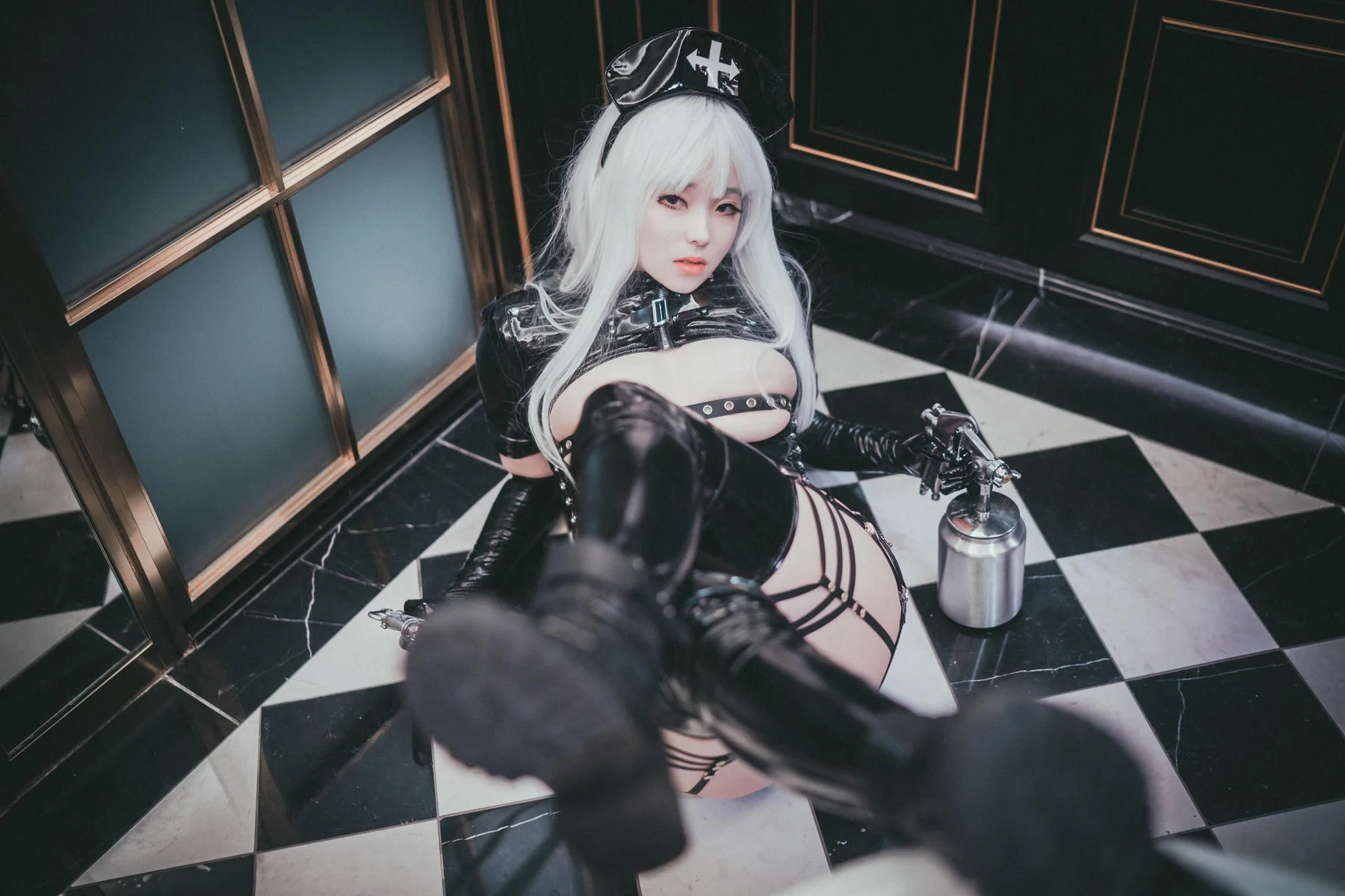 DJAWA No.035 Bambi皮裙警花制服 - 30
