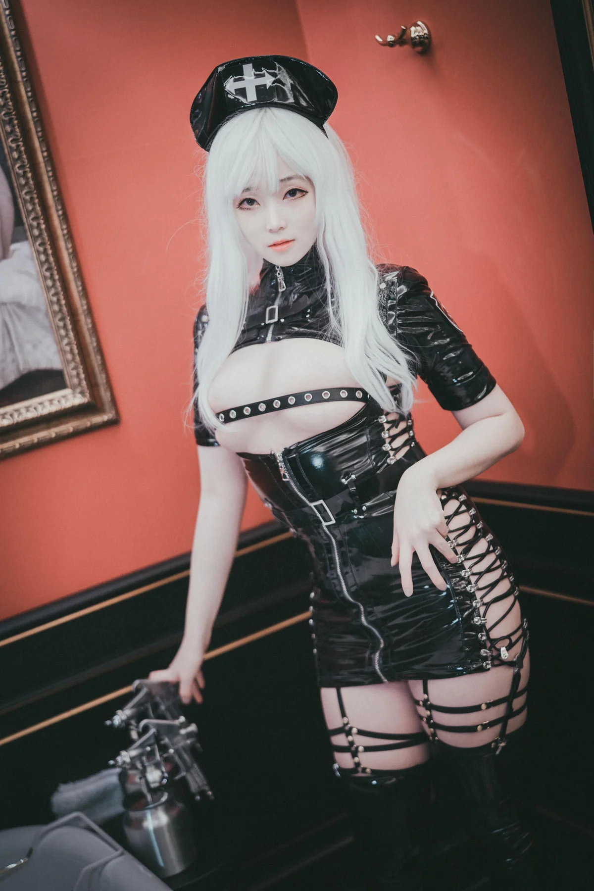 DJAWA No.035 Bambi皮裙警花制服 - 59