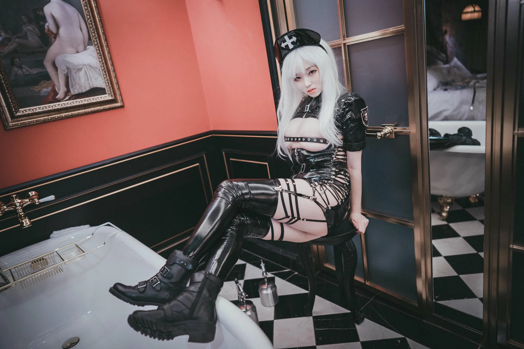 DJAWA No.035 Bambi皮裙警花制服 - 72