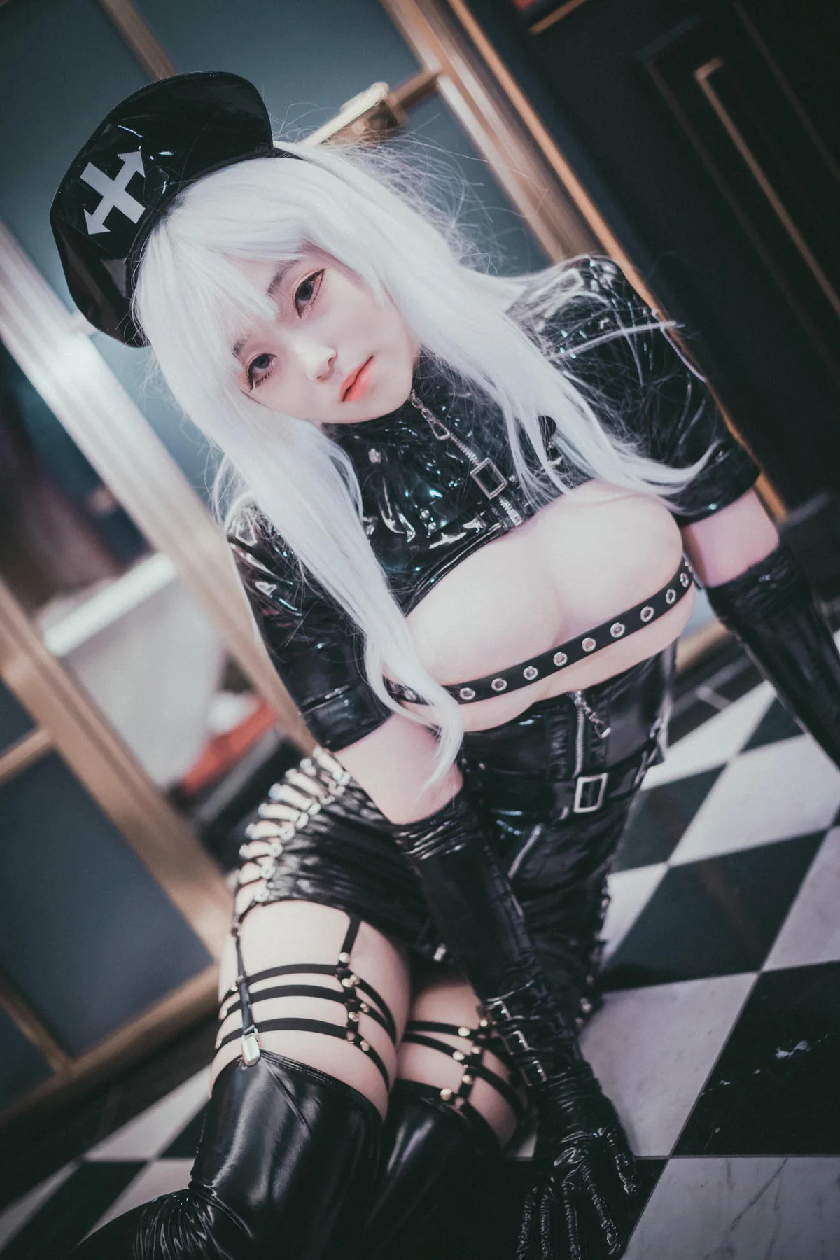 DJAWA No.035 Bambi皮裙警花制服 - 112