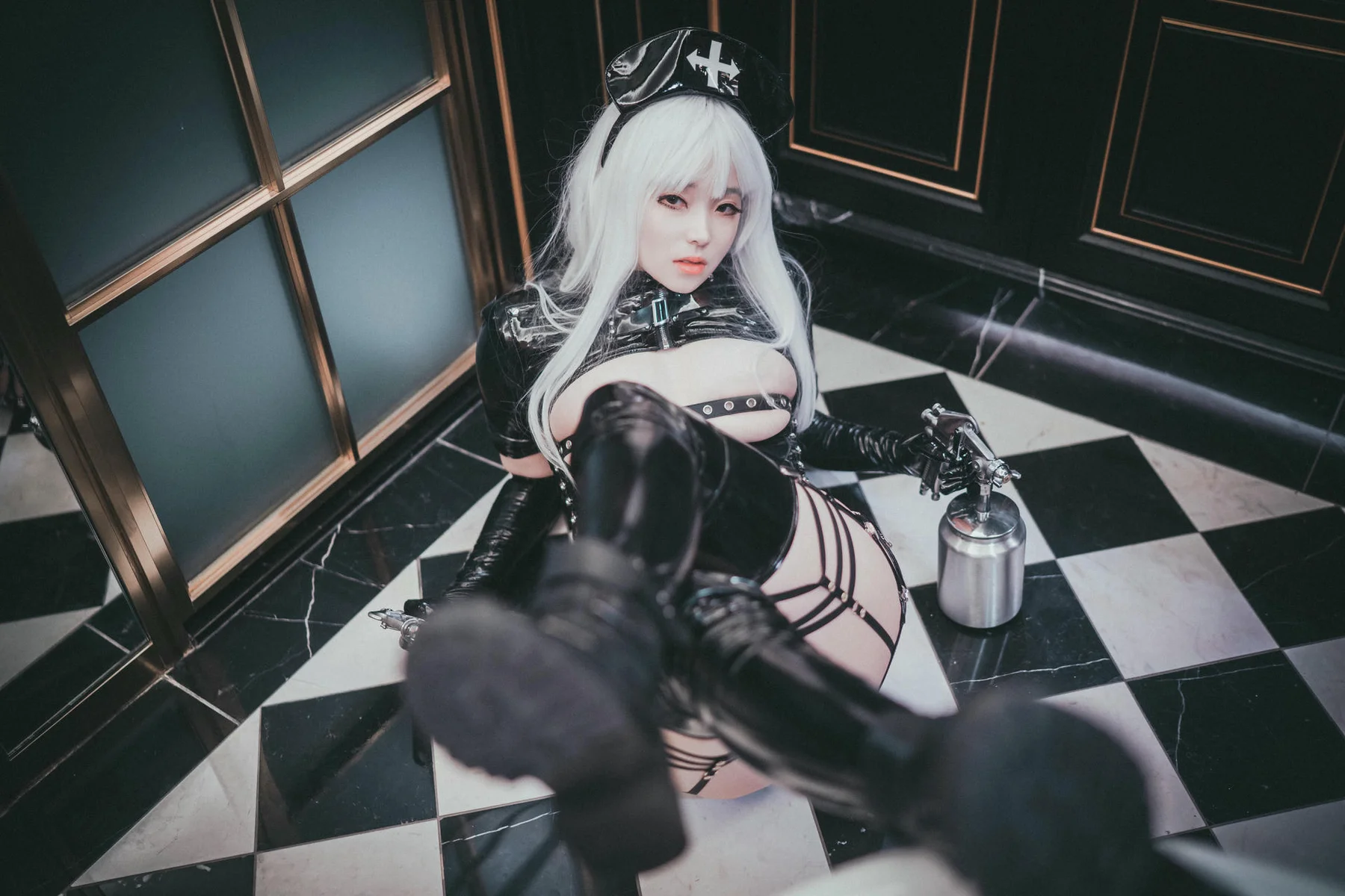 DJAWA No.035 Bambi皮裙警花制服 - 115
