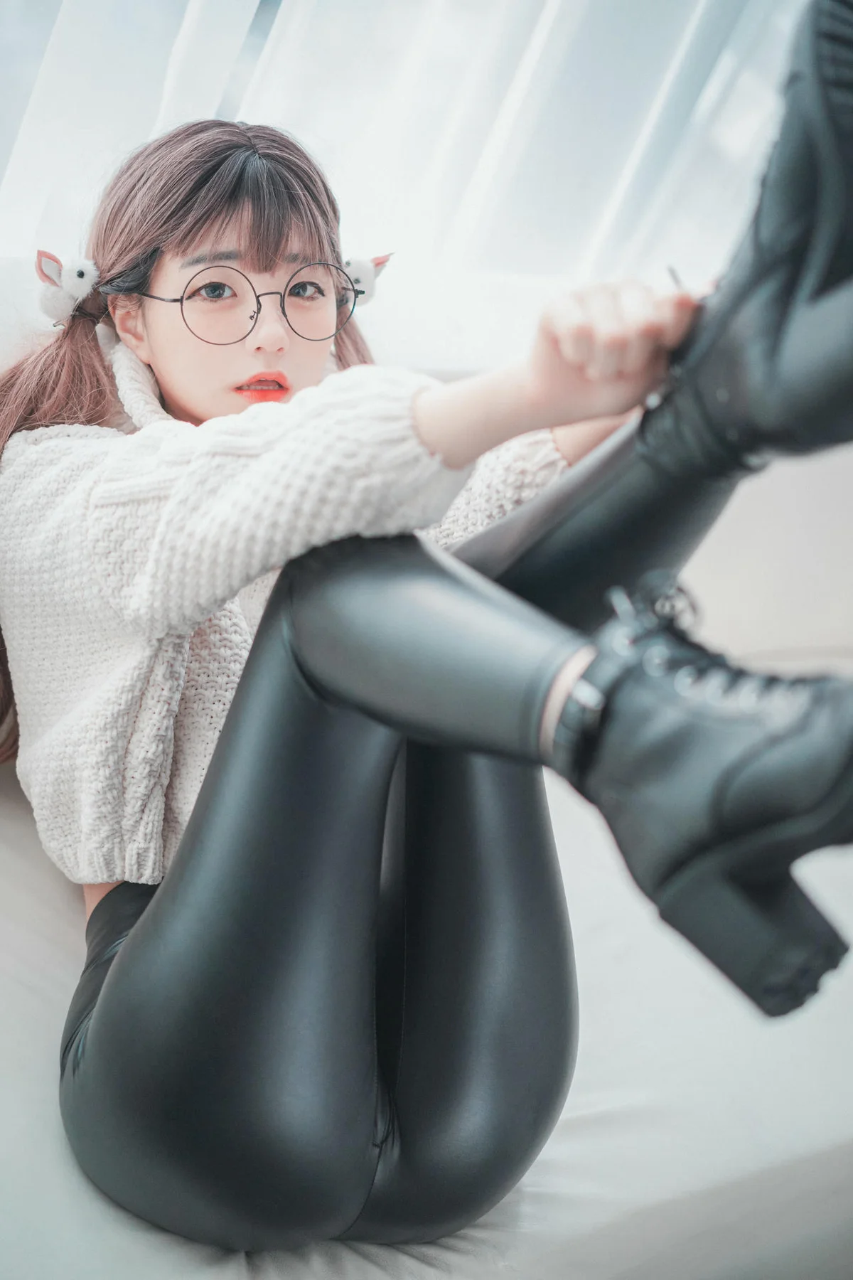 DJAWA No.043 Jeong Jenny皮裤少女写真 - 26