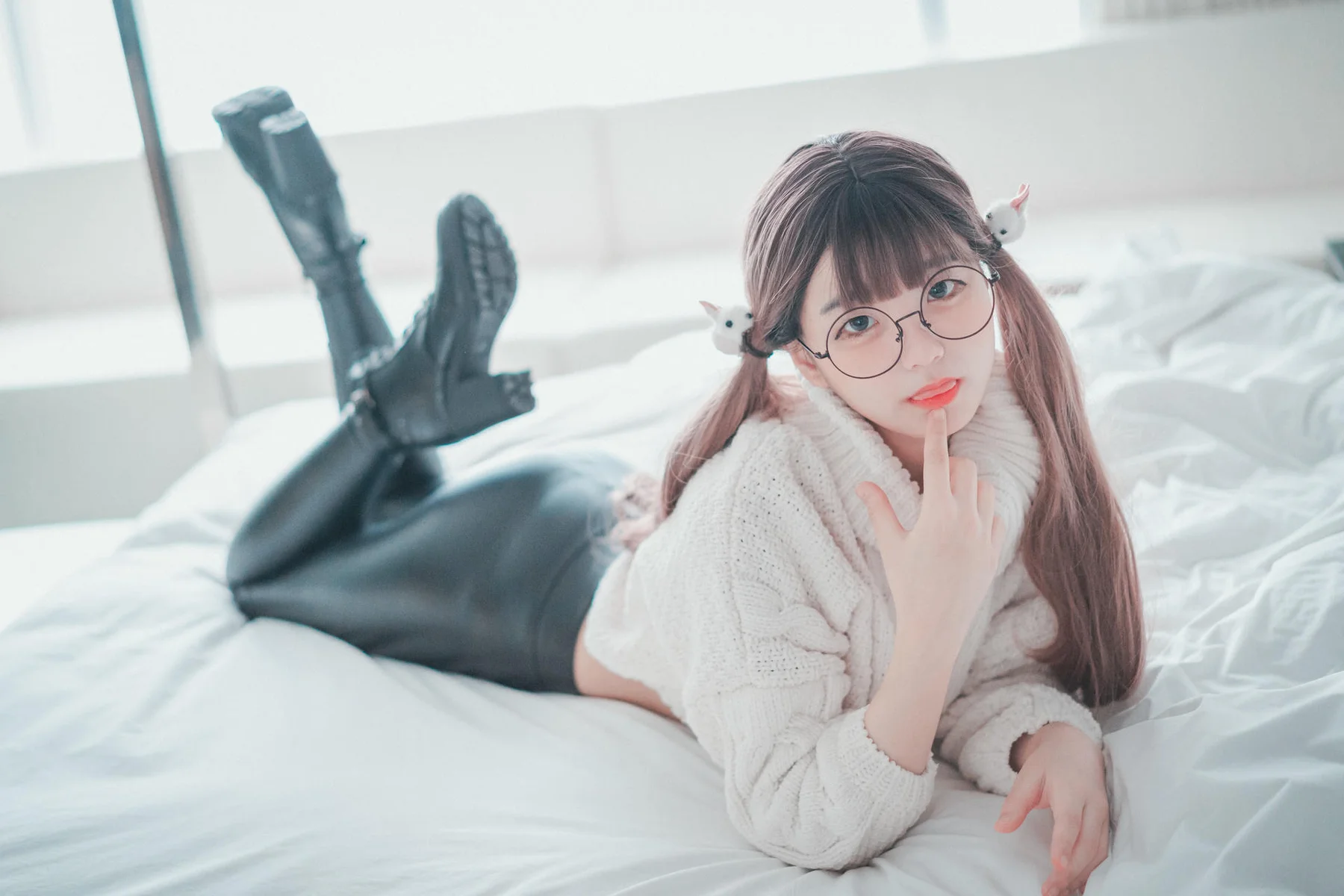 DJAWA No.043 Jeong Jenny皮裤少女写真 - 33