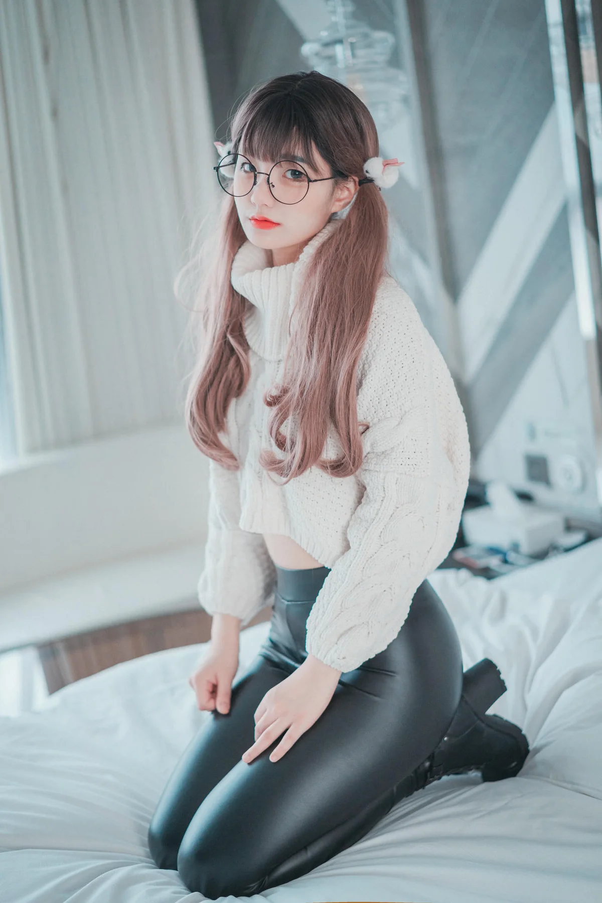 DJAWA No.043 Jeong Jenny皮裤少女写真 - 36
