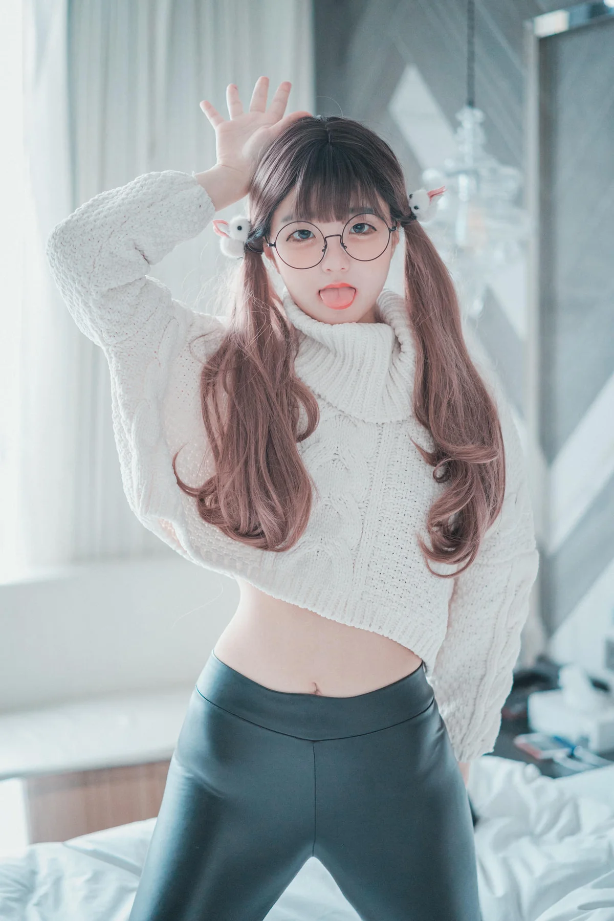 DJAWA No.043 Jeong Jenny皮裤少女写真 - 37