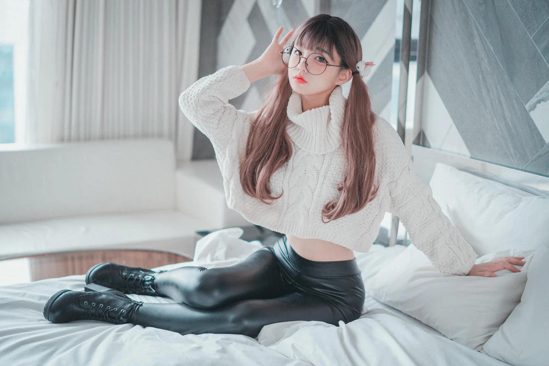 DJAWA No.043 Jeong Jenny皮裤少女写真 - 40