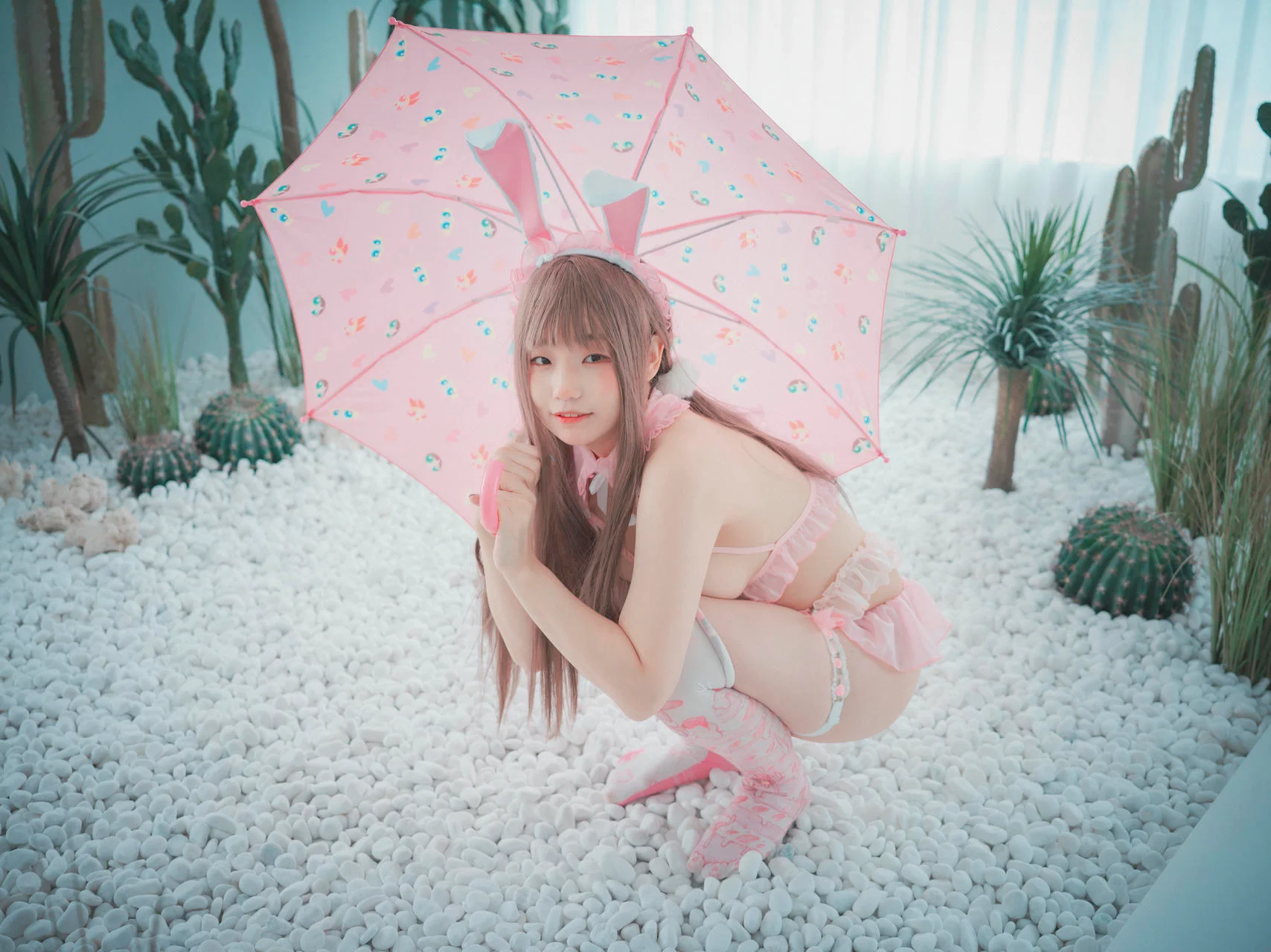 DJAWA No.057 Mimmi 粉色兔子制服 - 34