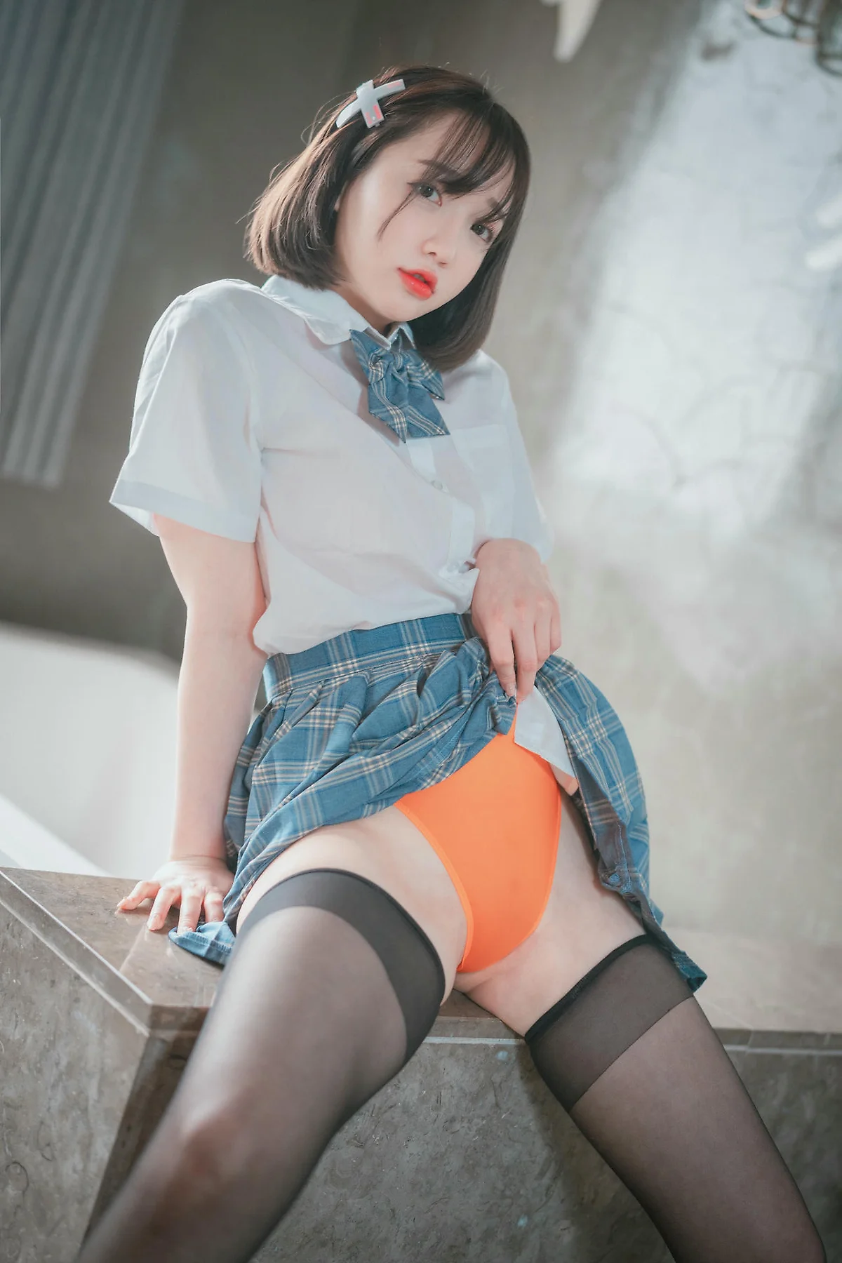 DJAWA No.068 Son Ye-Eun格子裙jk制服 - 36