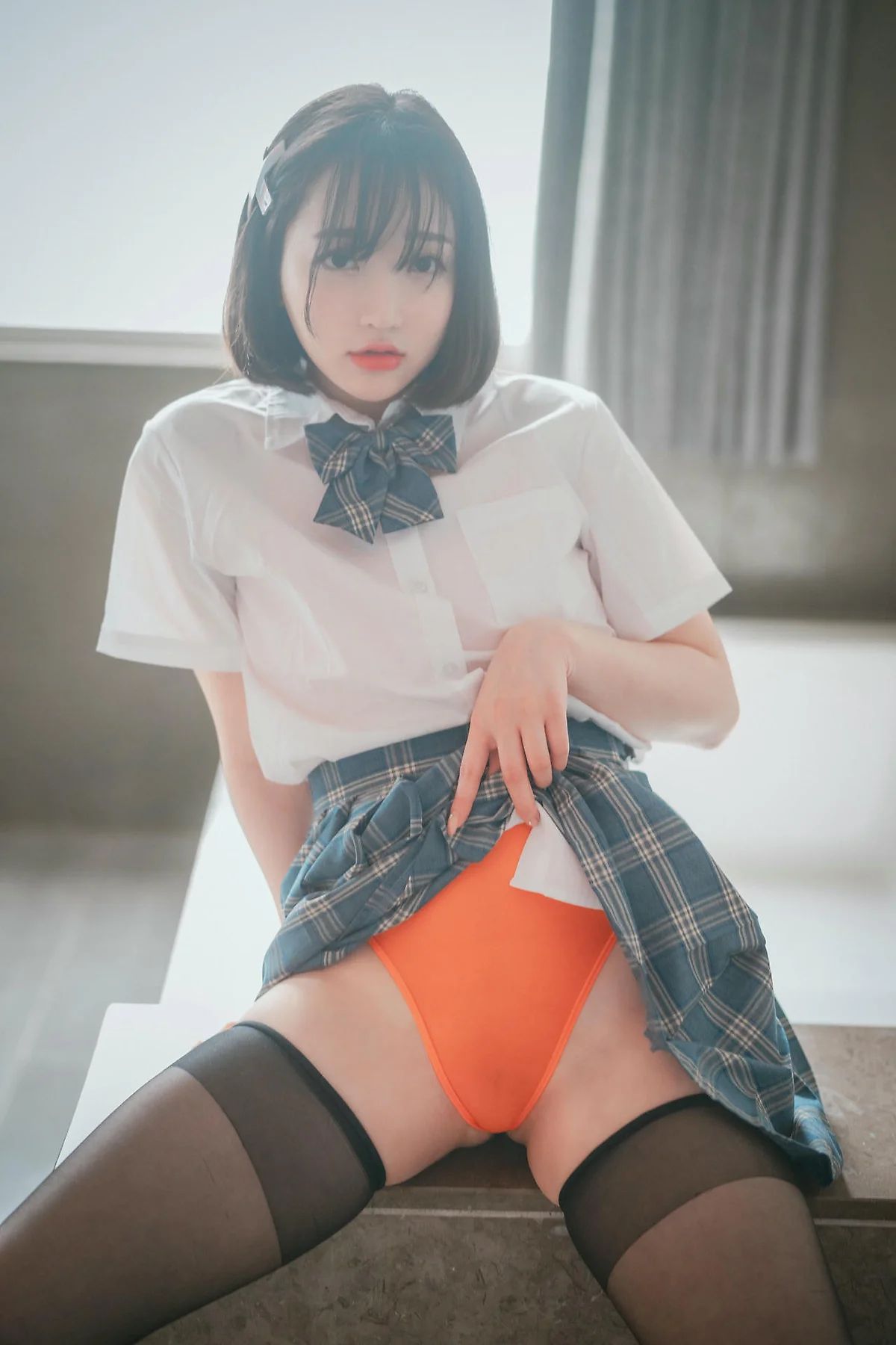 DJAWA No.068 Son Ye-Eun格子裙jk制服 - 38