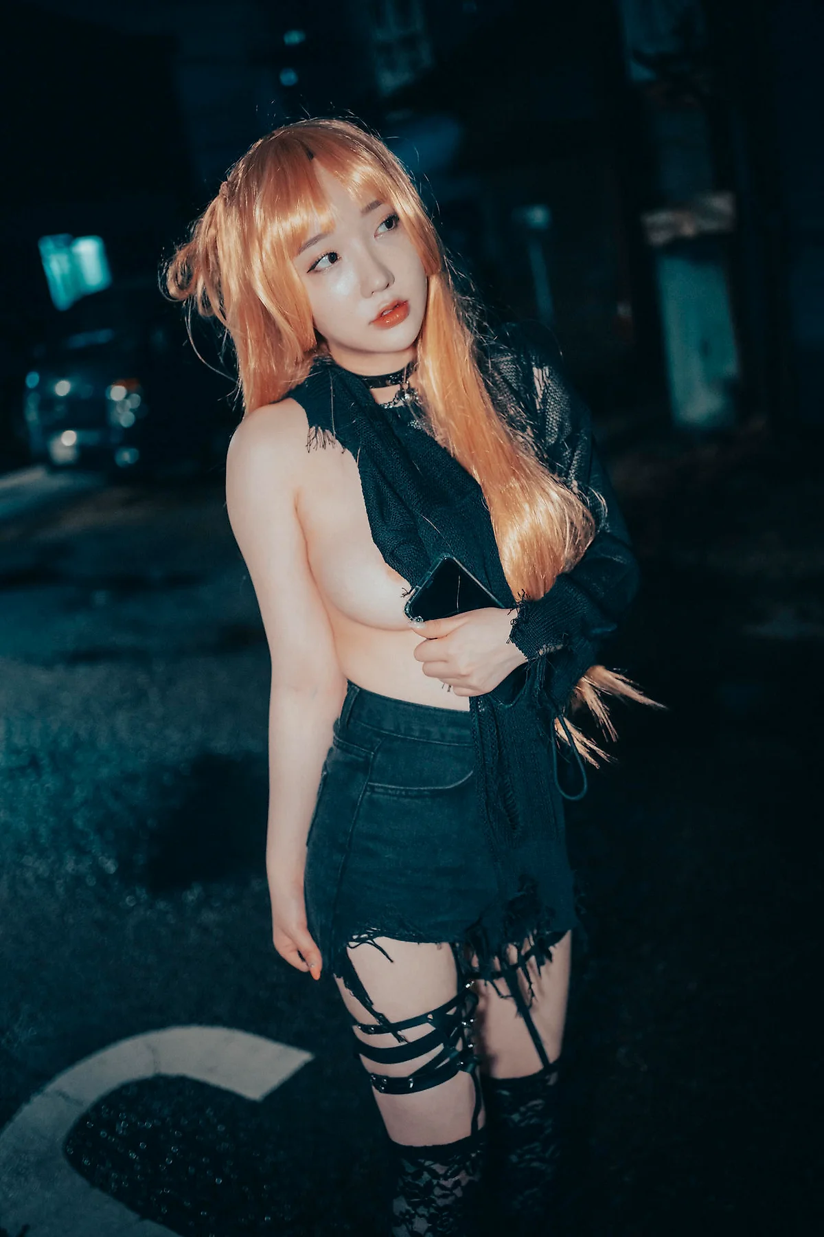 DJAWA No.070 Son Ye-Eun爆乳吊袜帅气少女 - 30