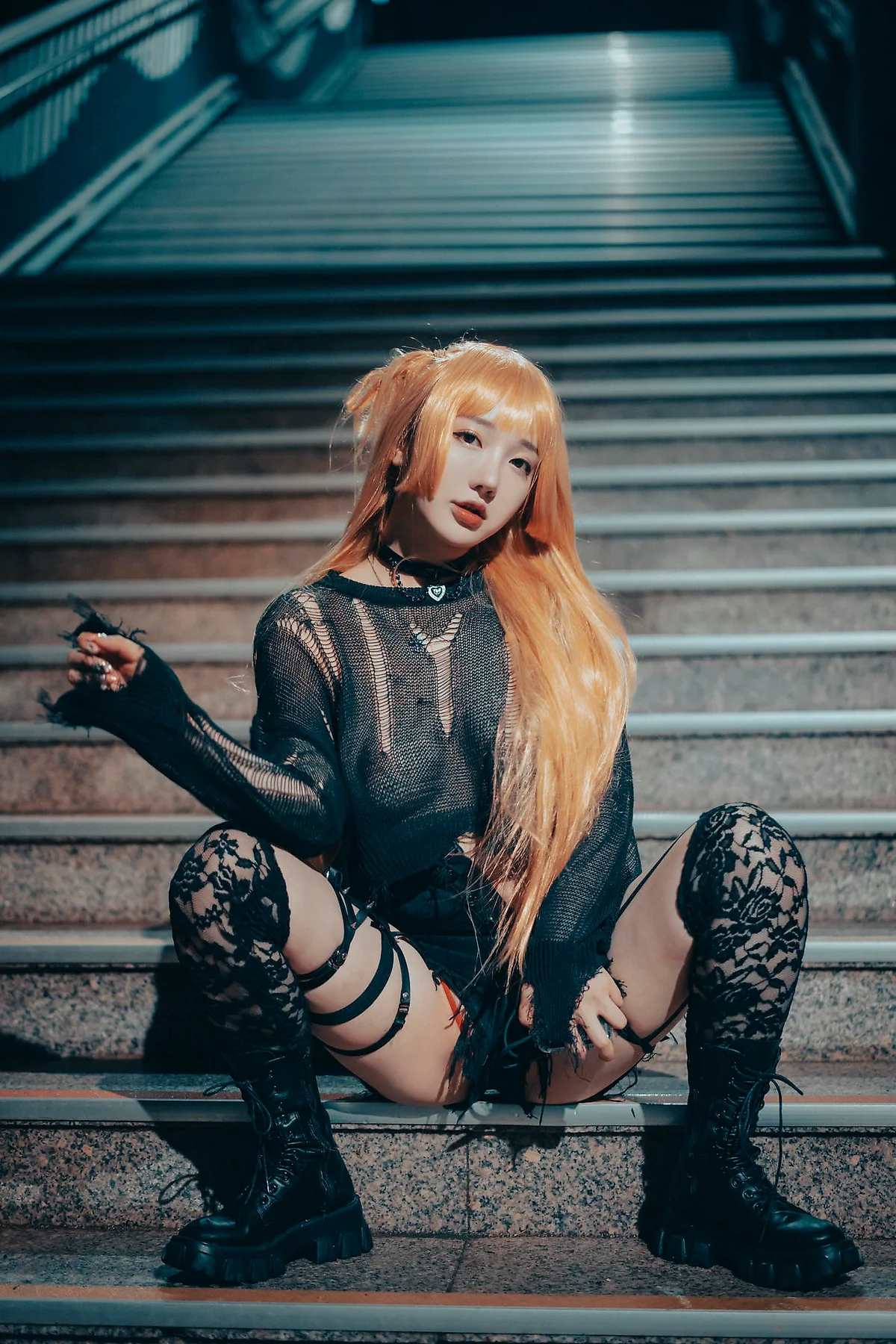 DJAWA No.070 Son Ye-Eun爆乳吊袜帅气少女 - 76