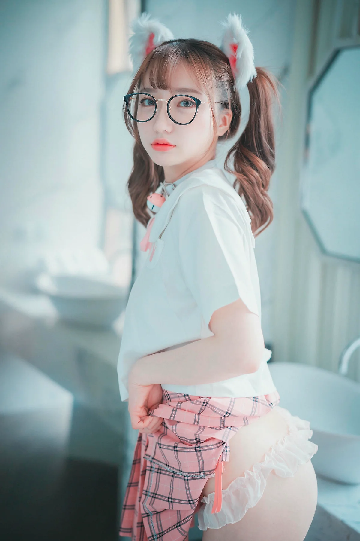 DJAWA No.071 Son Ye-Eun可爱眼镜少女 - 50