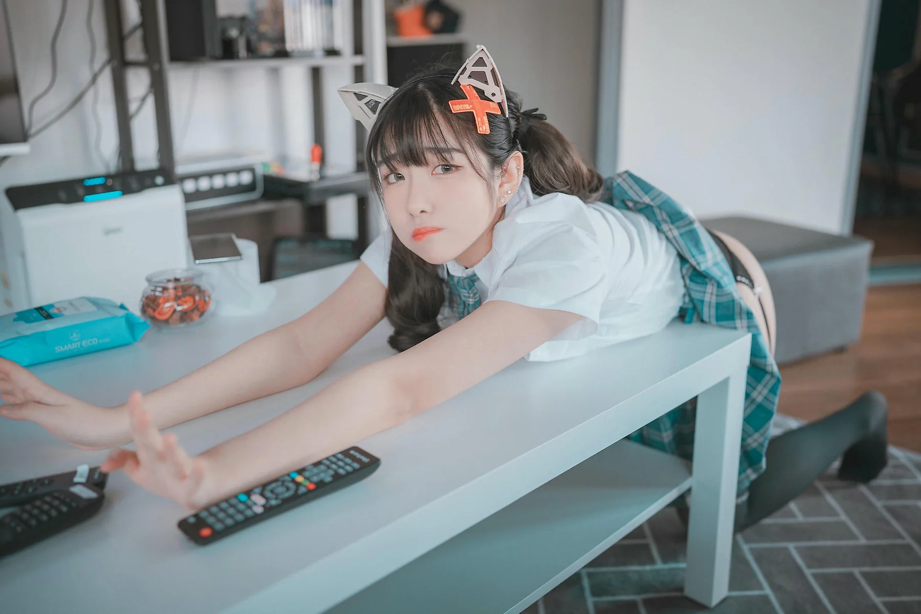 DJAWA No.074 Sonson爆乳格子裙少女 - 21