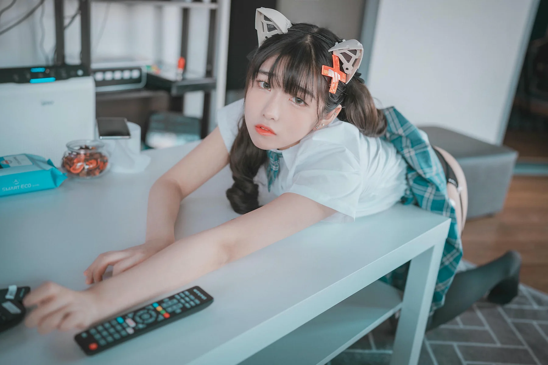 DJAWA No.074 Sonson爆乳格子裙少女 - 22