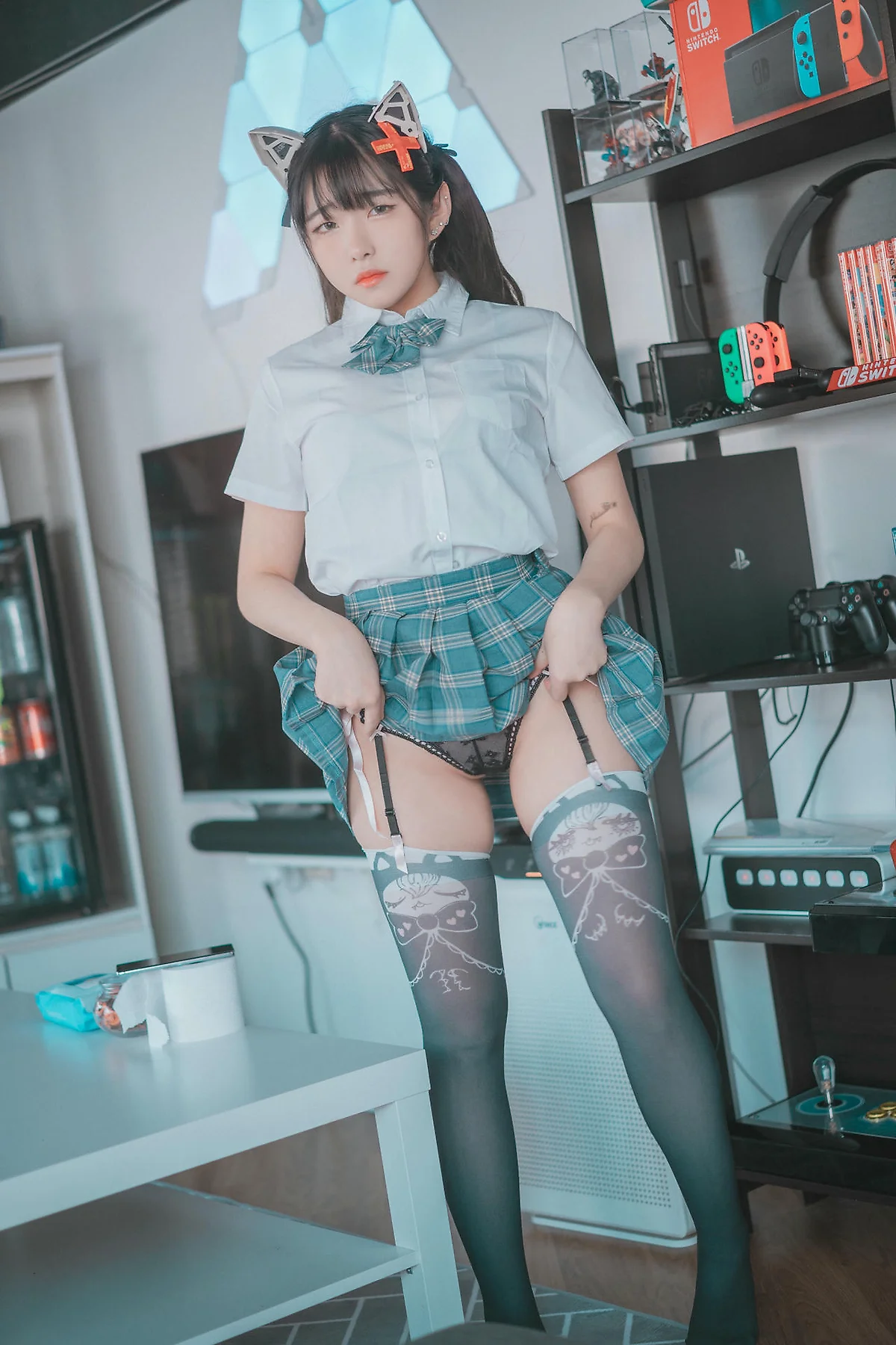 DJAWA No.074 Sonson爆乳格子裙少女 - 44