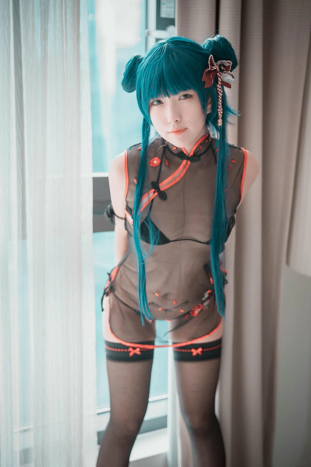DJAWA No.077 Sonson黑丝透视上衣 - 37