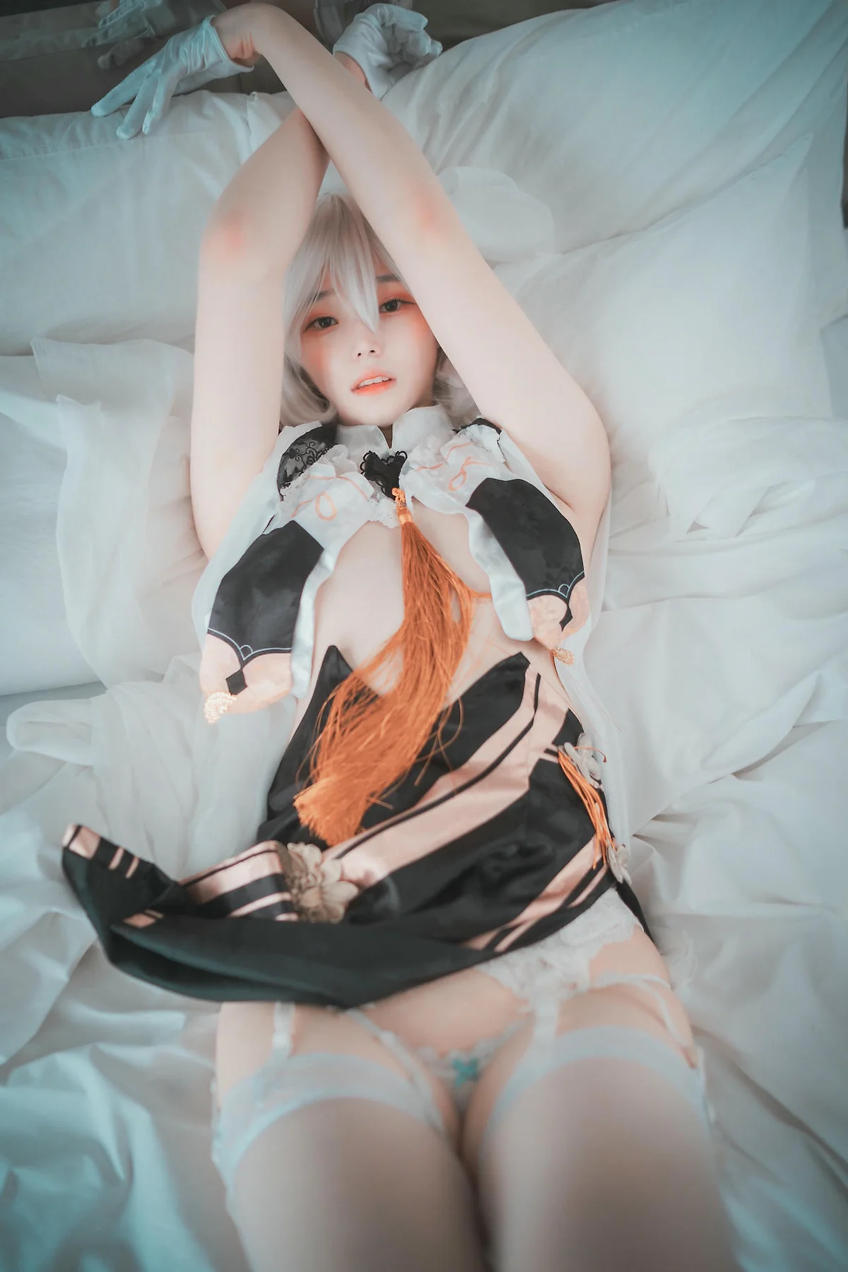 DJAWA No.083 Bambi白丝吊袜写真 - 12