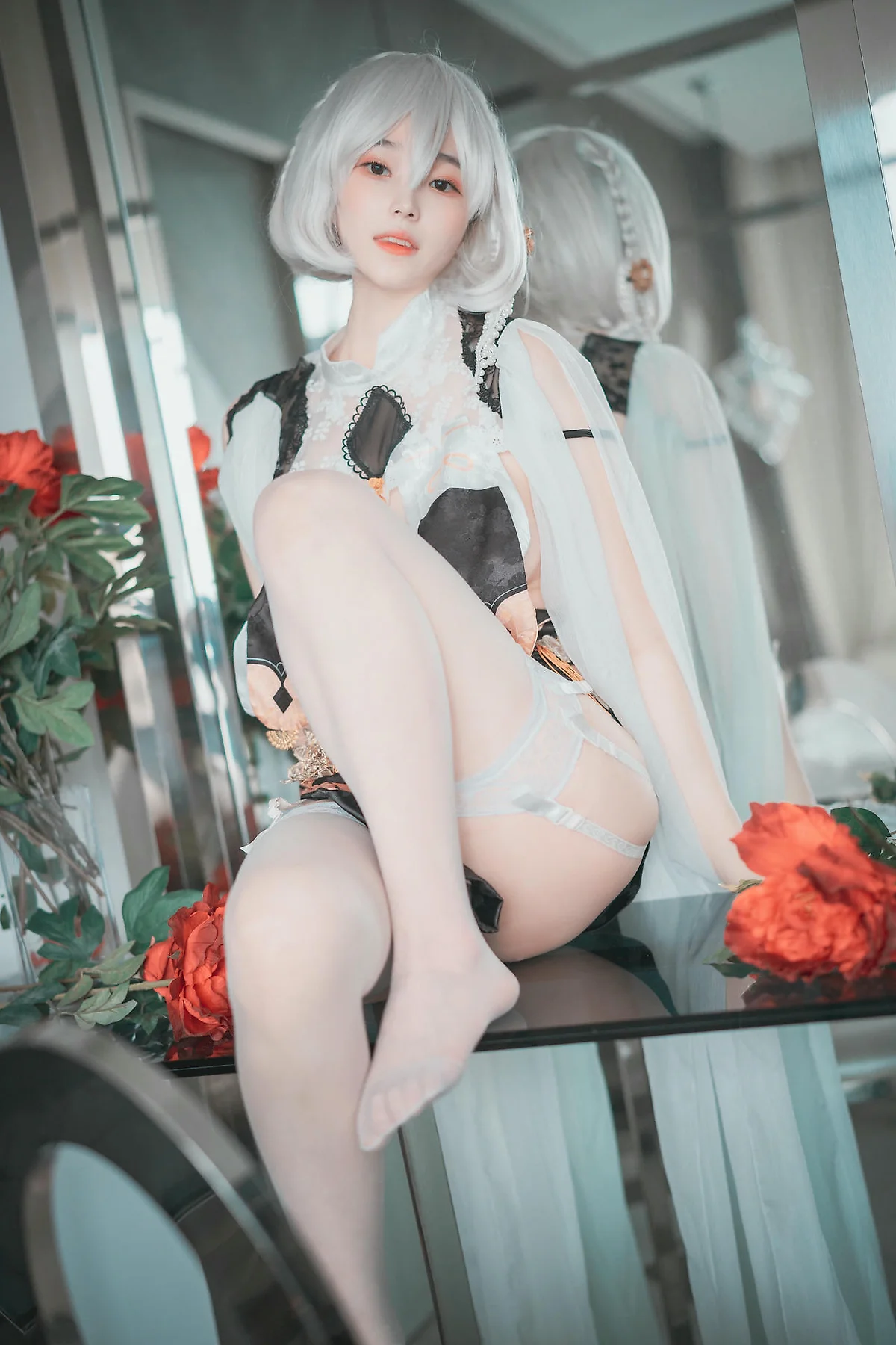 DJAWA No.083 Bambi白丝吊袜写真 - 34