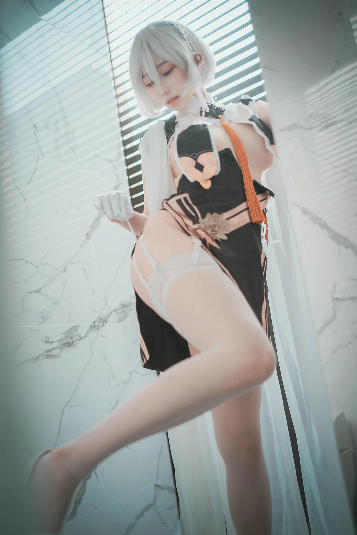 DJAWA No.083 Bambi白丝吊袜写真 - 39