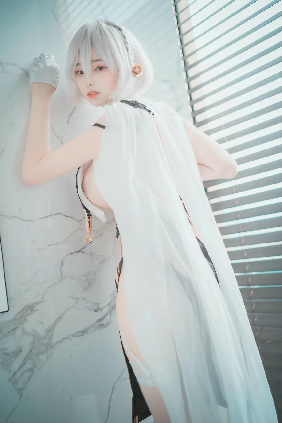 DJAWA No.083 Bambi白丝吊袜写真 - 54