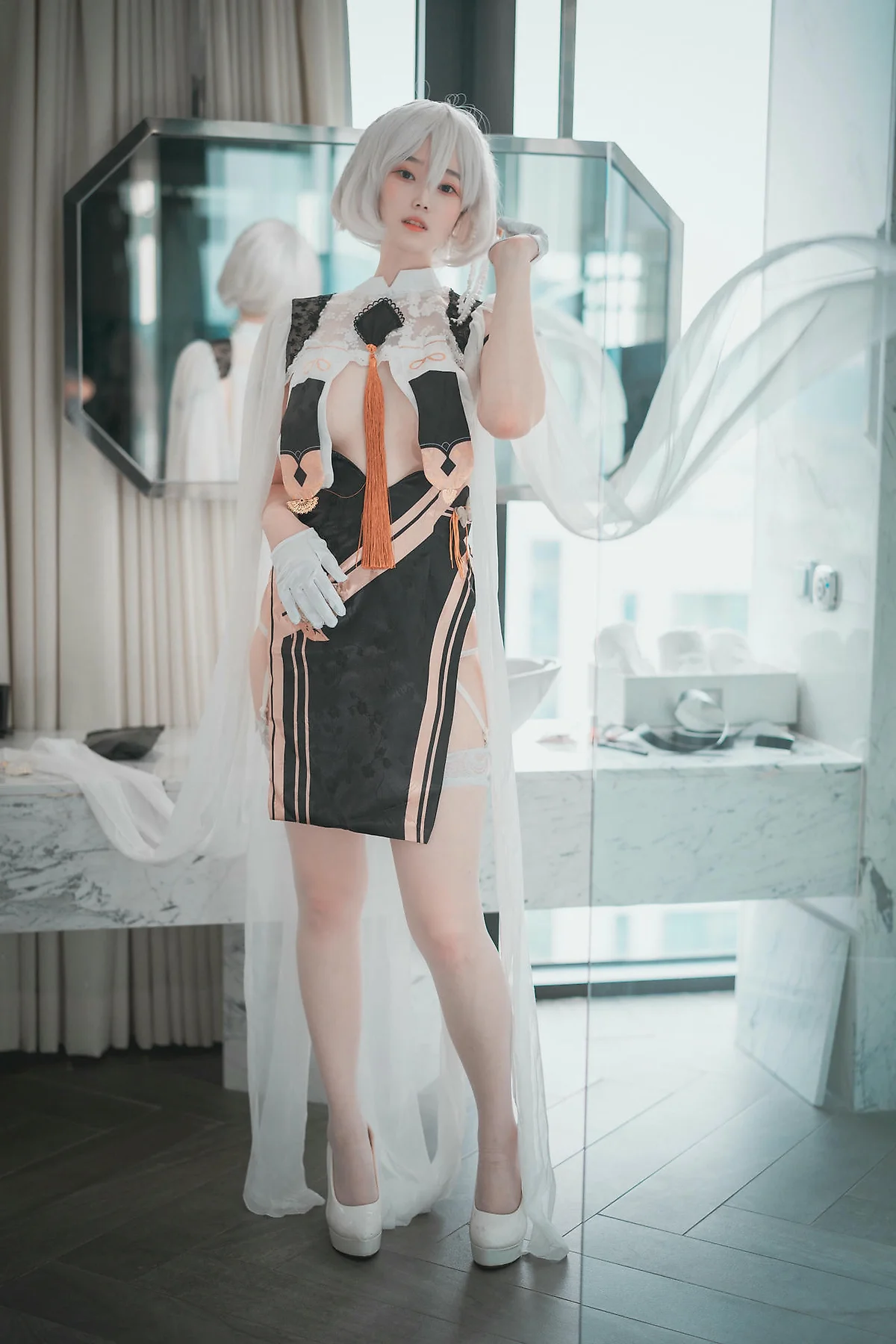 DJAWA No.083 Bambi白丝吊袜写真 - 69