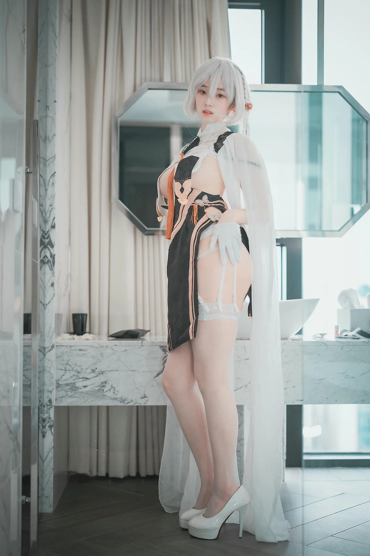 DJAWA No.083 Bambi白丝吊袜写真 - 72