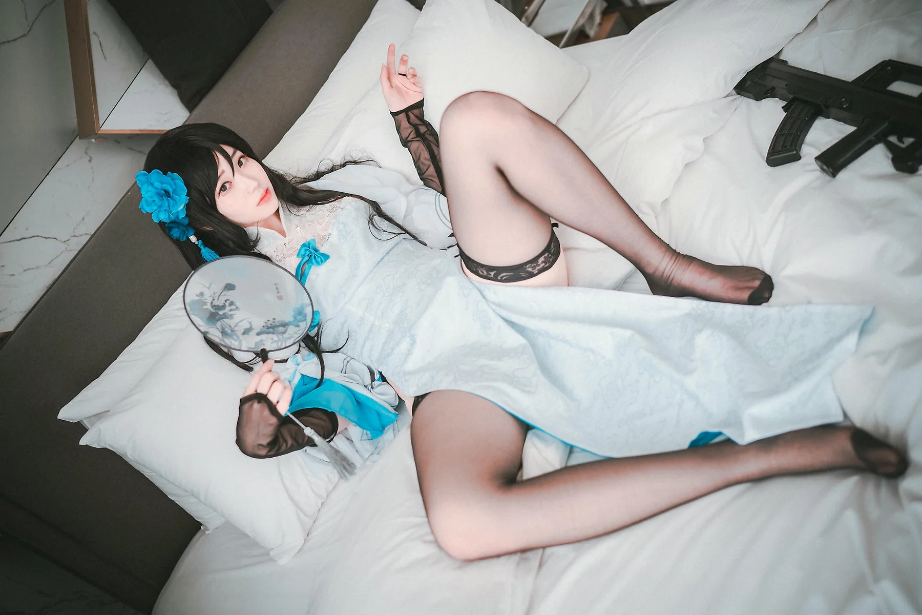 DJAWA No.093 Bambi黑丝吊袜性感少女 - 17