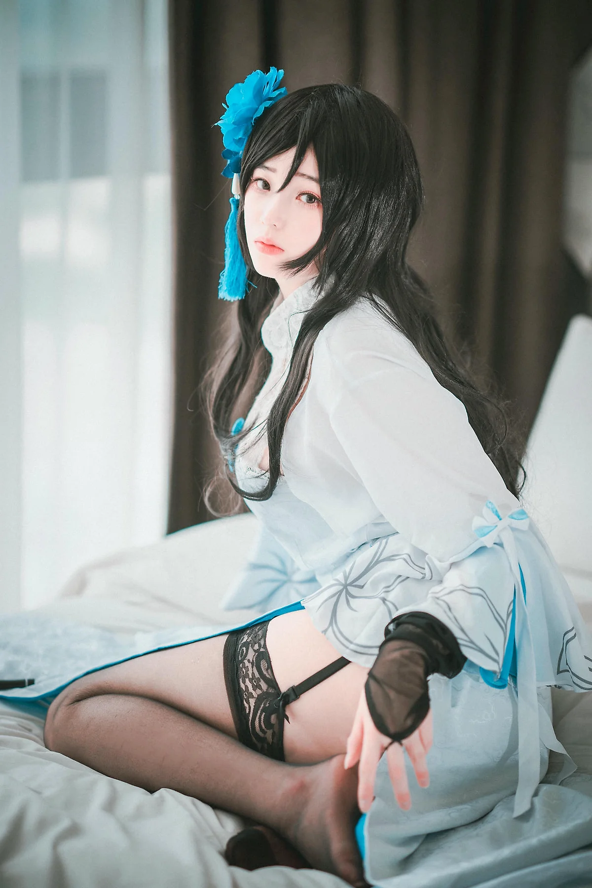 DJAWA No.093 Bambi黑丝吊袜性感少女 - 32