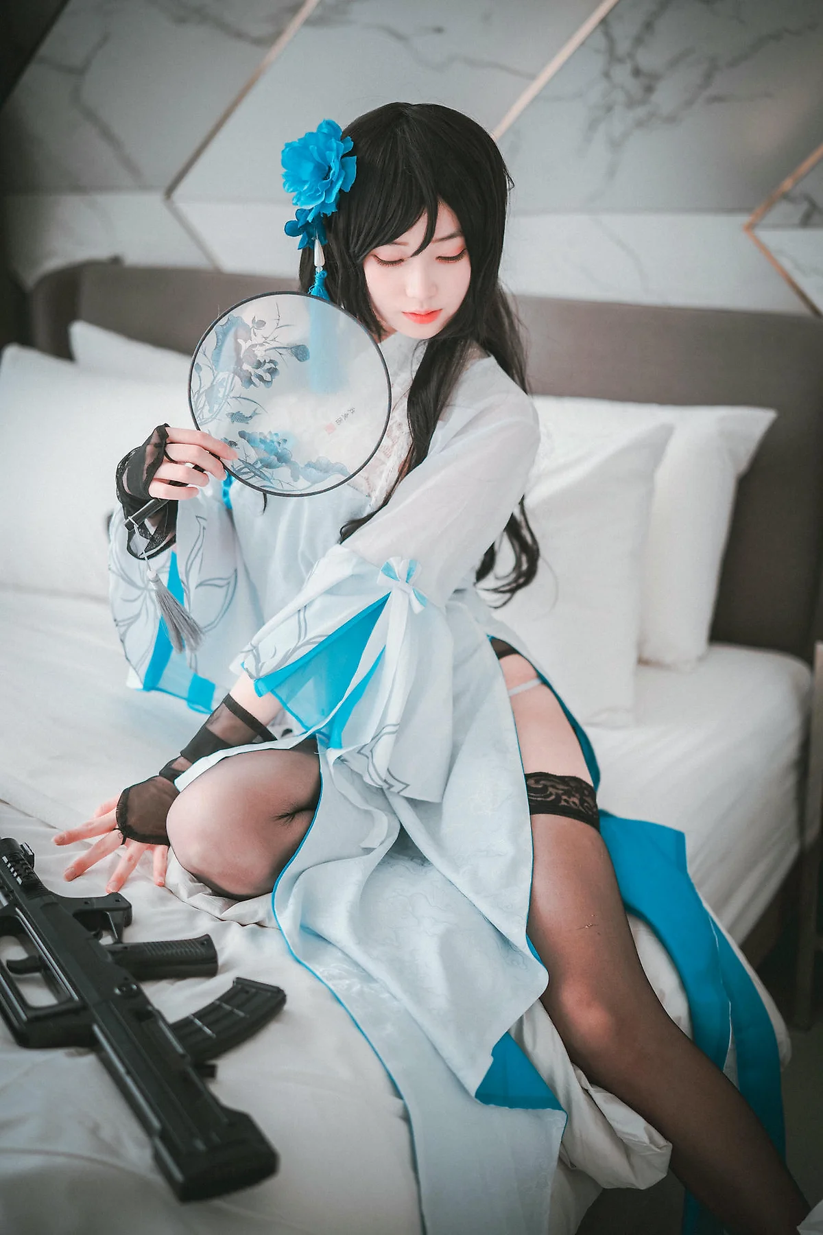 DJAWA No.093 Bambi黑丝吊袜性感少女 - 44