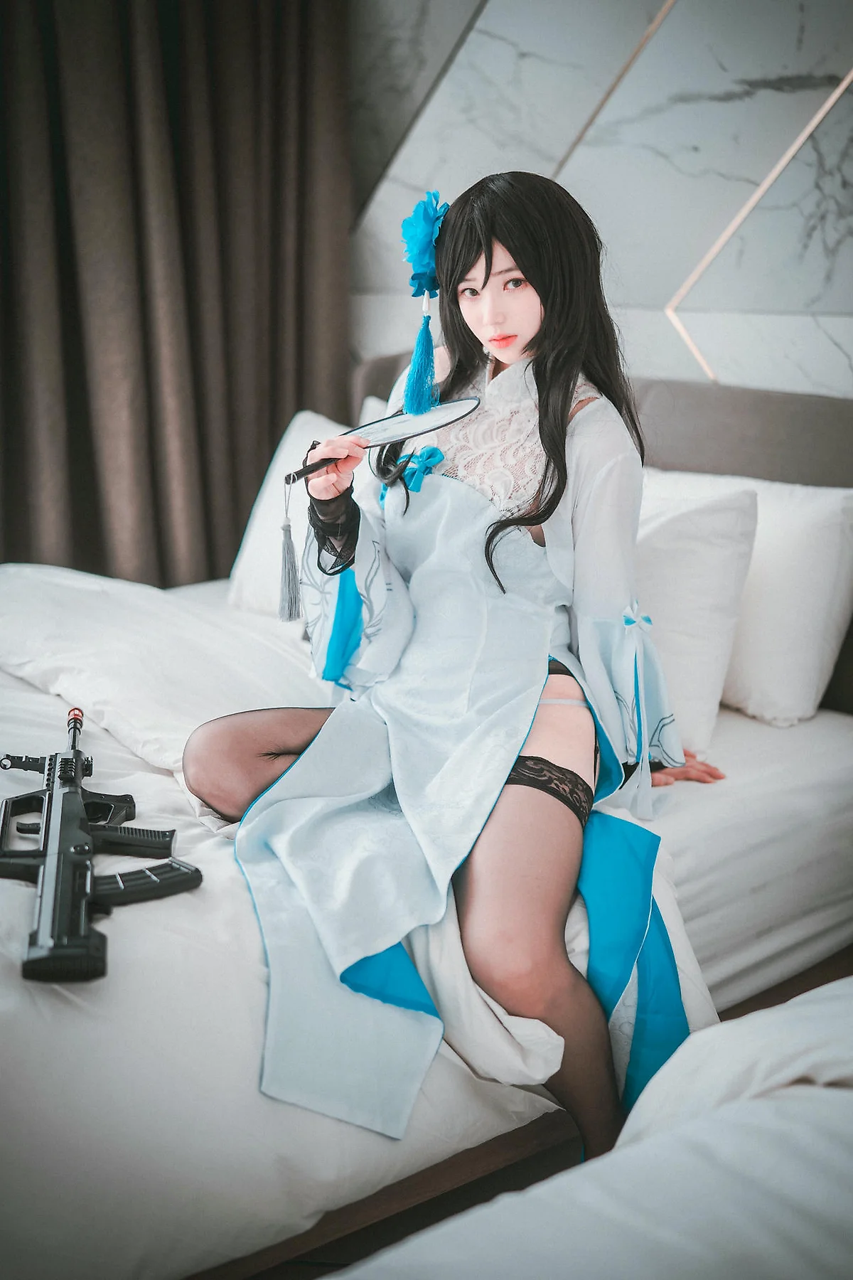 DJAWA No.093 Bambi黑丝吊袜性感少女 - 45