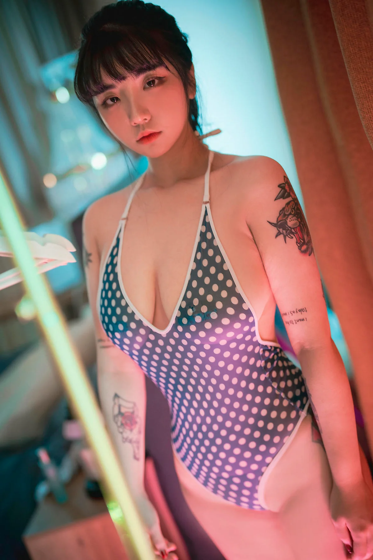 DJAWA No.099 Echi爆乳圆点连体衣 - 30