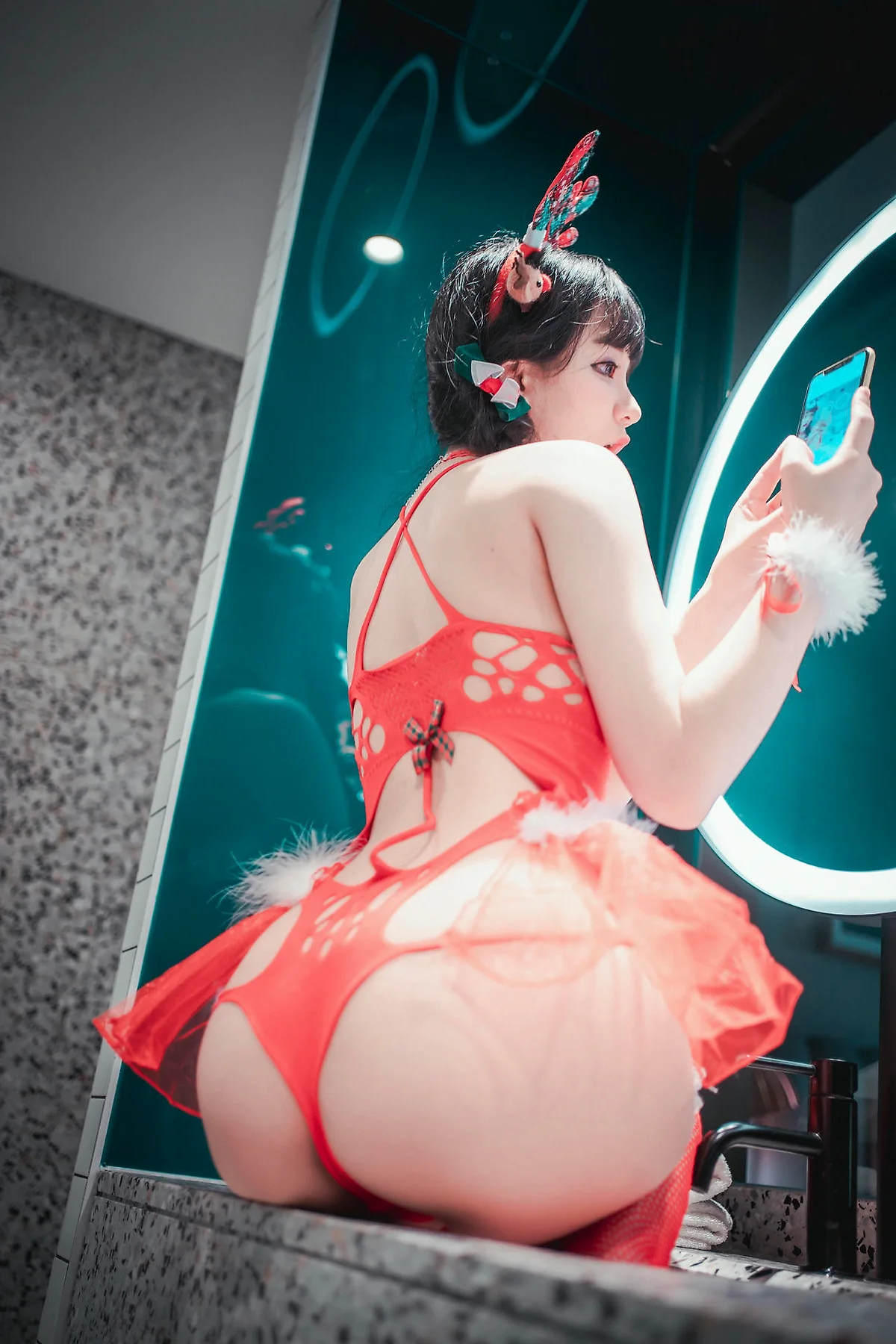 DJAWA No.106 Jeong Jenny红色麋鹿少女 - 5