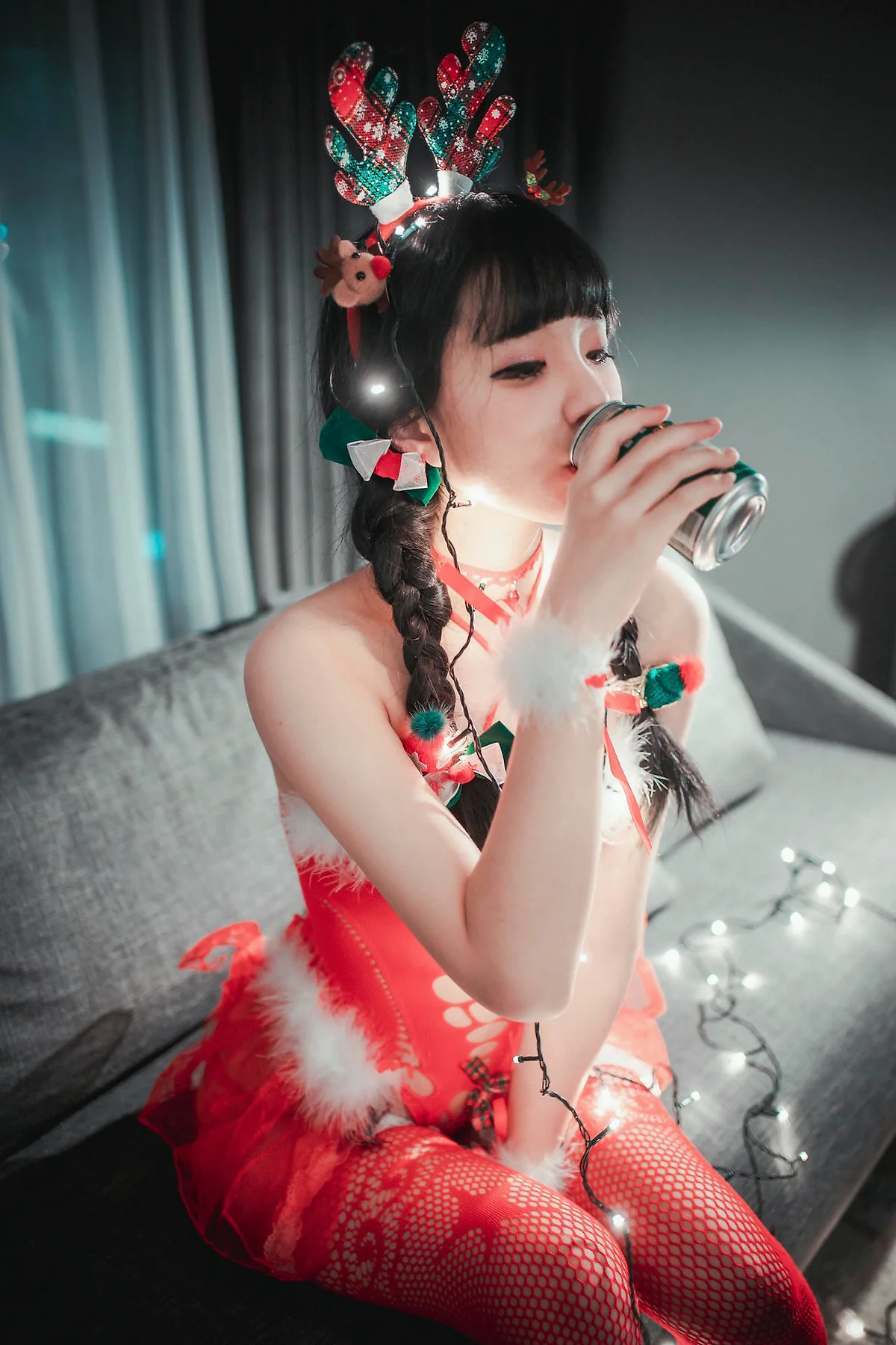 DJAWA No.106 Jeong Jenny红色麋鹿少女 - 44