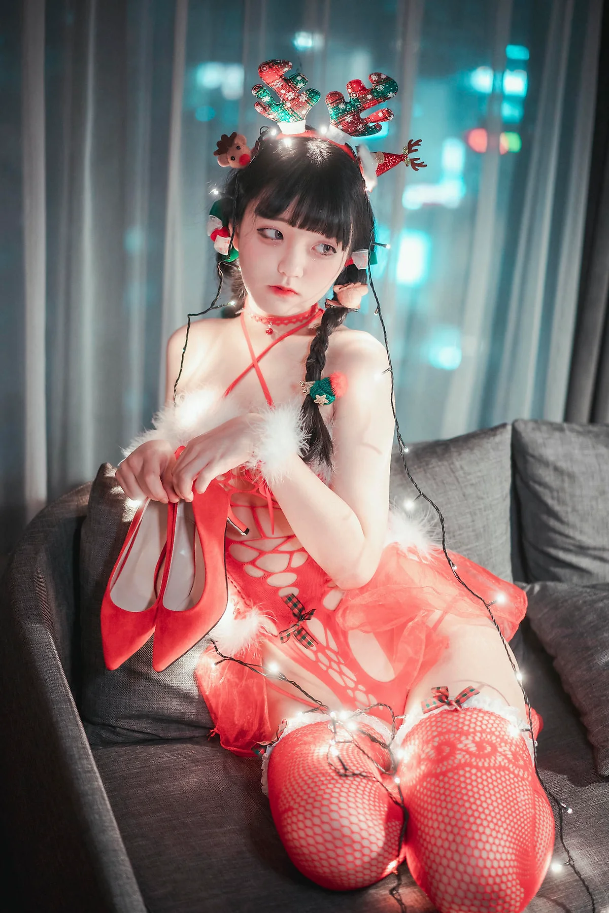 DJAWA No.106 Jeong Jenny红色麋鹿少女 - 72