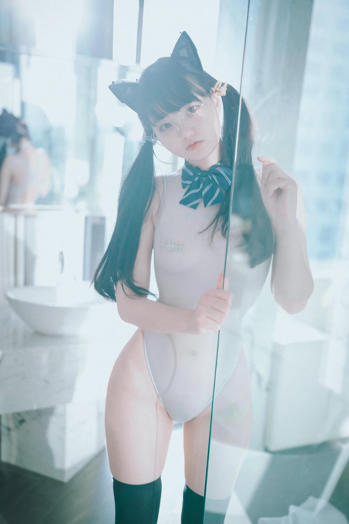 DJAWA No.111 Jeong Jenny双马尾少女灰色丝袜 - 66