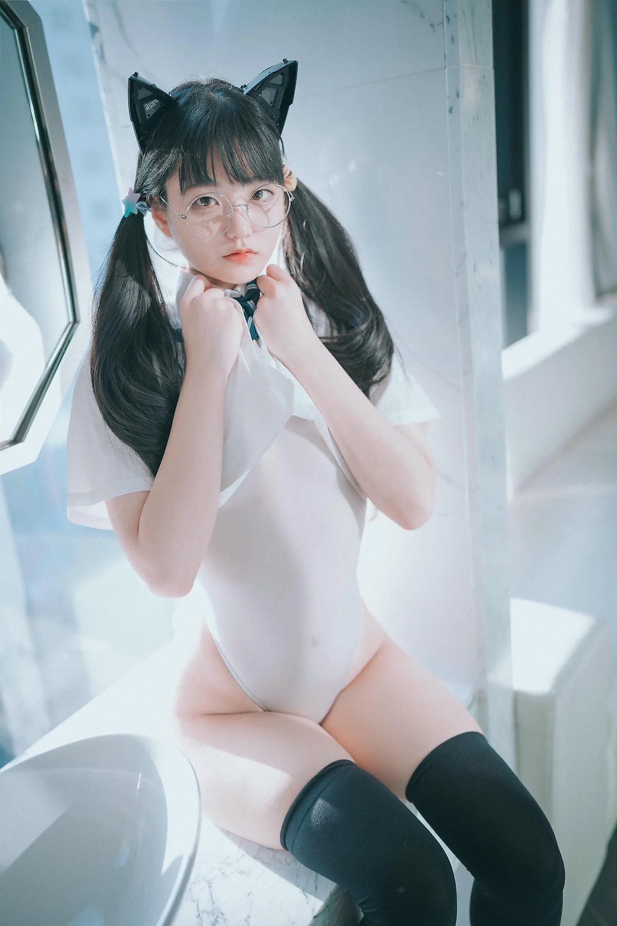 DJAWA No.111 Jeong Jenny双马尾少女灰色丝袜 - 69