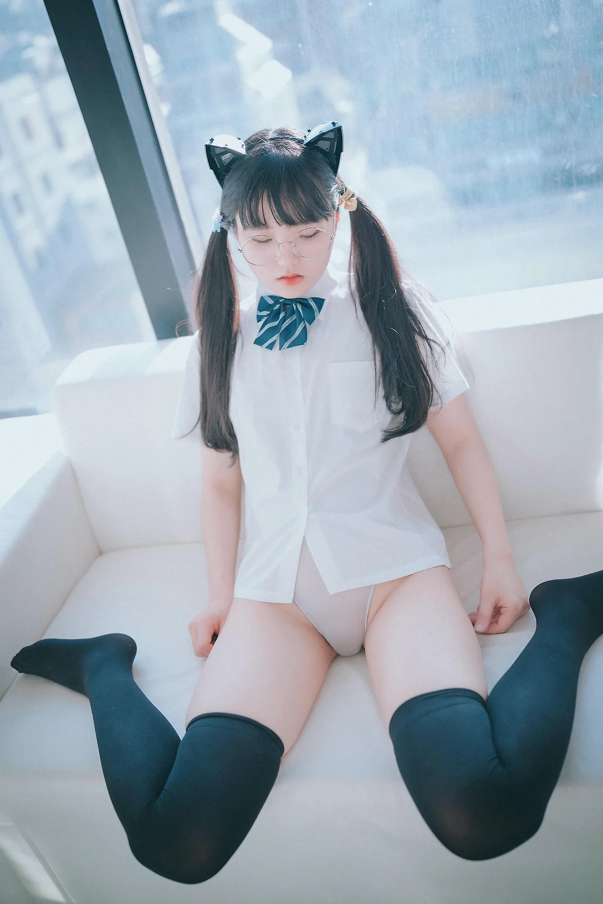 DJAWA No.111 Jeong Jenny双马尾少女灰色丝袜 - 80