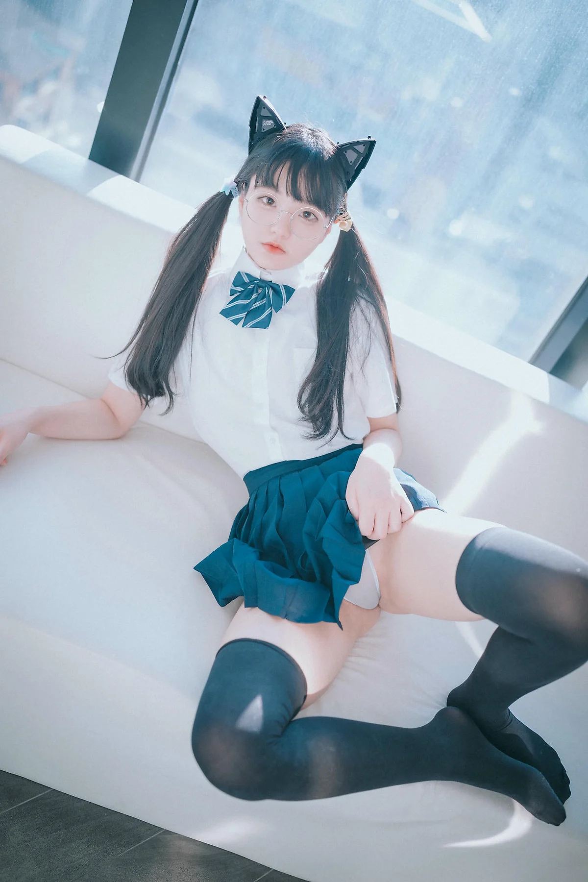 DJAWA No.111 Jeong Jenny双马尾少女灰色丝袜 - 114