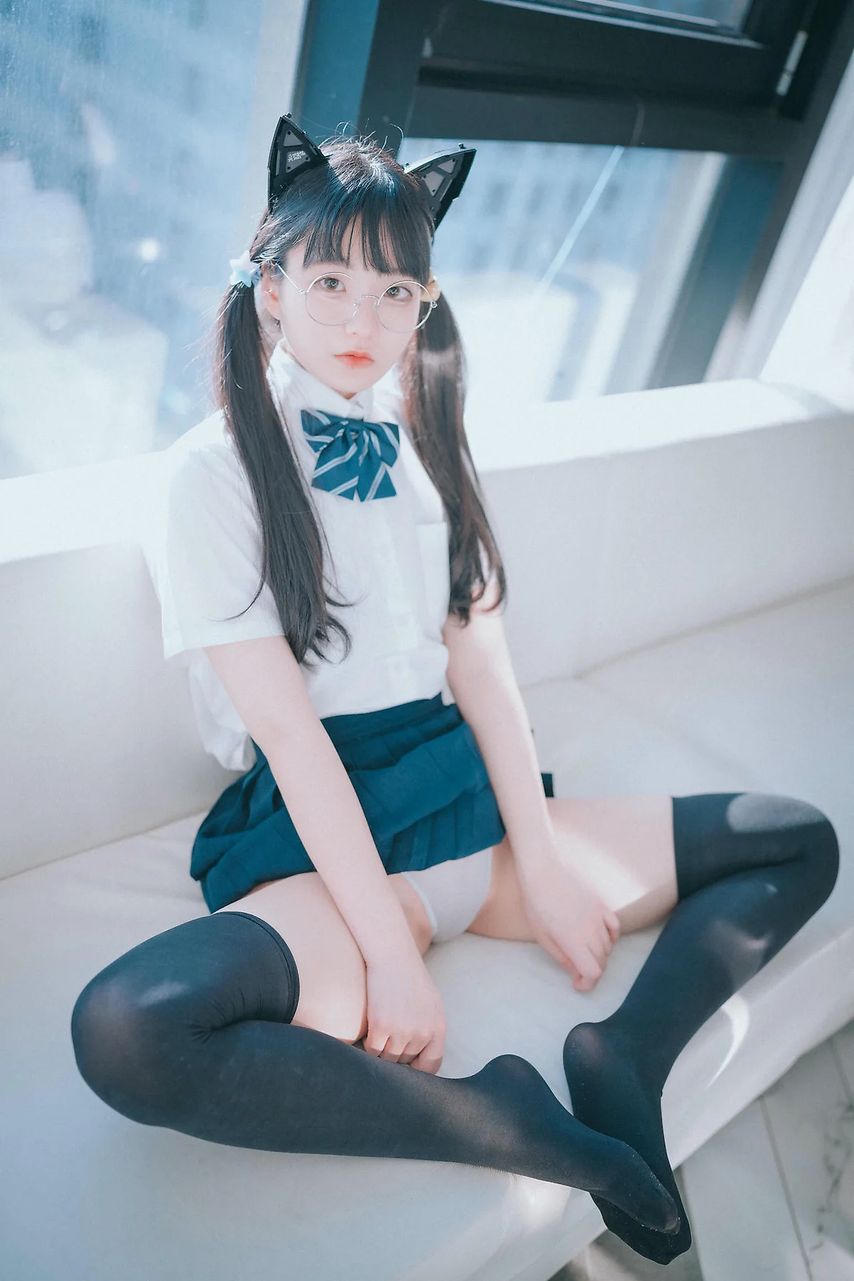 DJAWA No.111 Jeong Jenny双马尾少女灰色丝袜 - 115