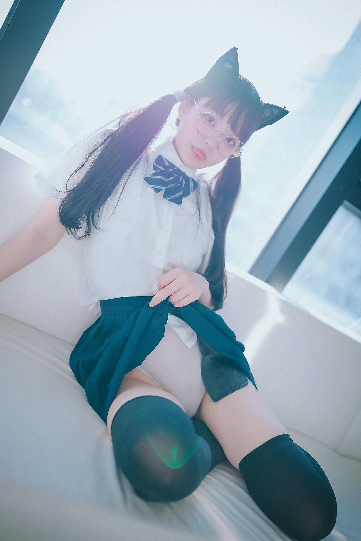 DJAWA No.111 Jeong Jenny双马尾少女灰色丝袜 - 116