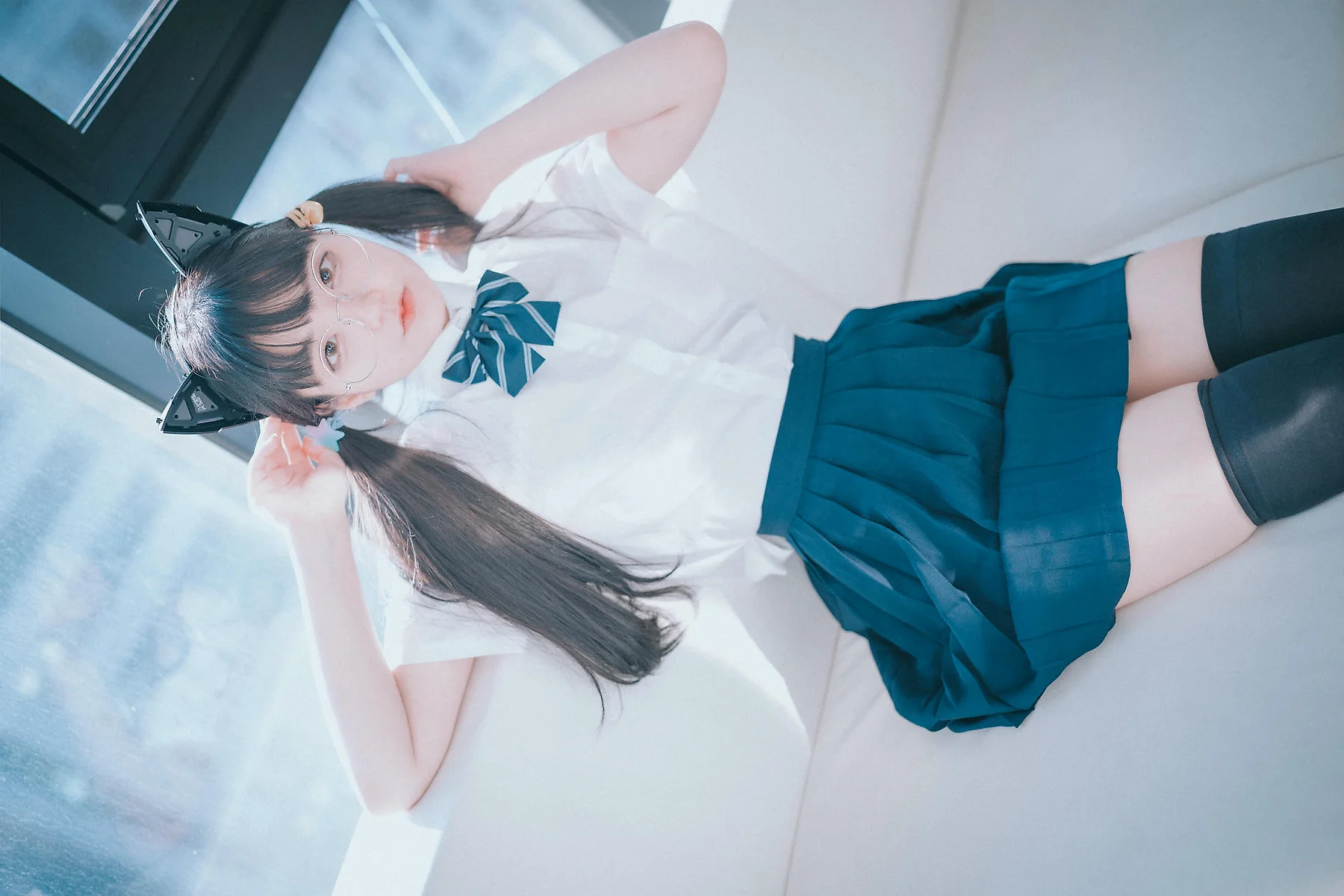 DJAWA No.111 Jeong Jenny双马尾少女灰色丝袜 - 127
